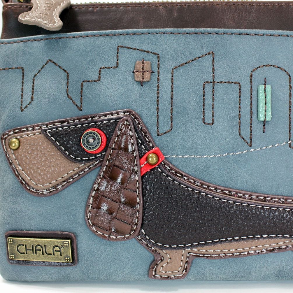 CHALA WIENER DOG - MINI CROSSBODY Burgundy or Indigo、mySite、g9winljtr