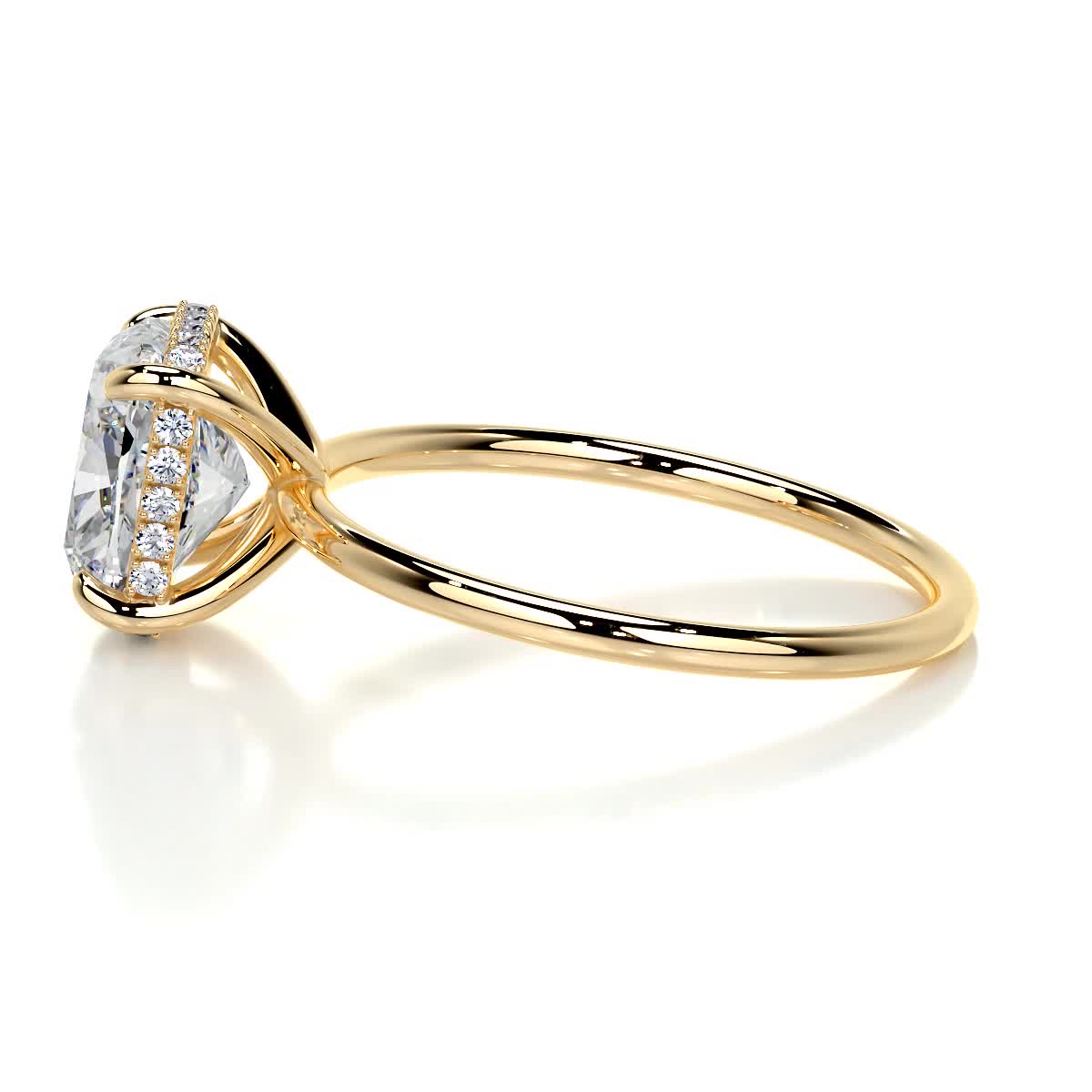 Priscilla Lab Grown Diamond Ring -18K Yellow Gold、mySite、hinf8tx79