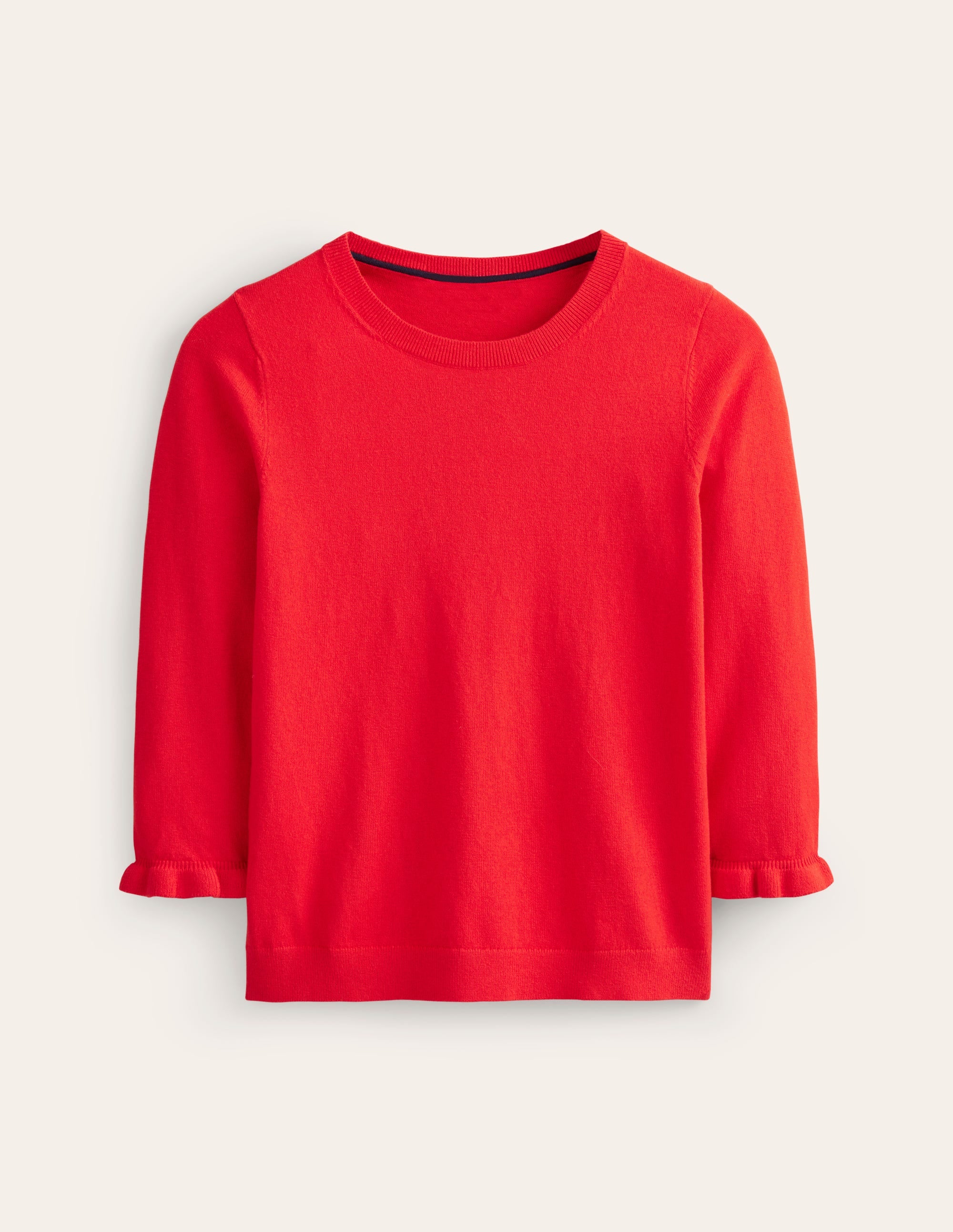  Cotton Merino Frill Jumper-Post Box Red、mySite、ashleygrahame