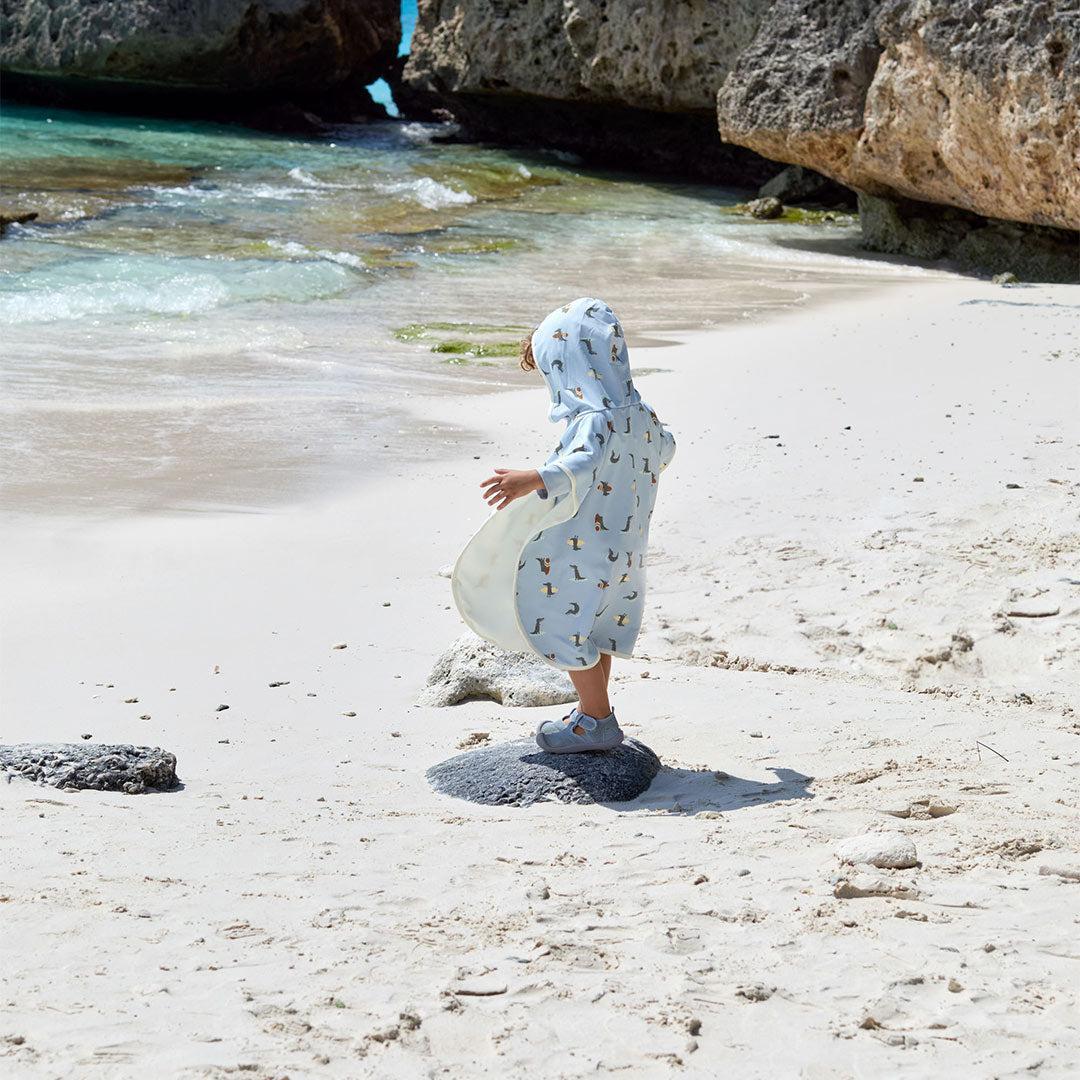 Lassig Beach Poncho - Sky Blue - Crocodile、mySite、merchandisen
