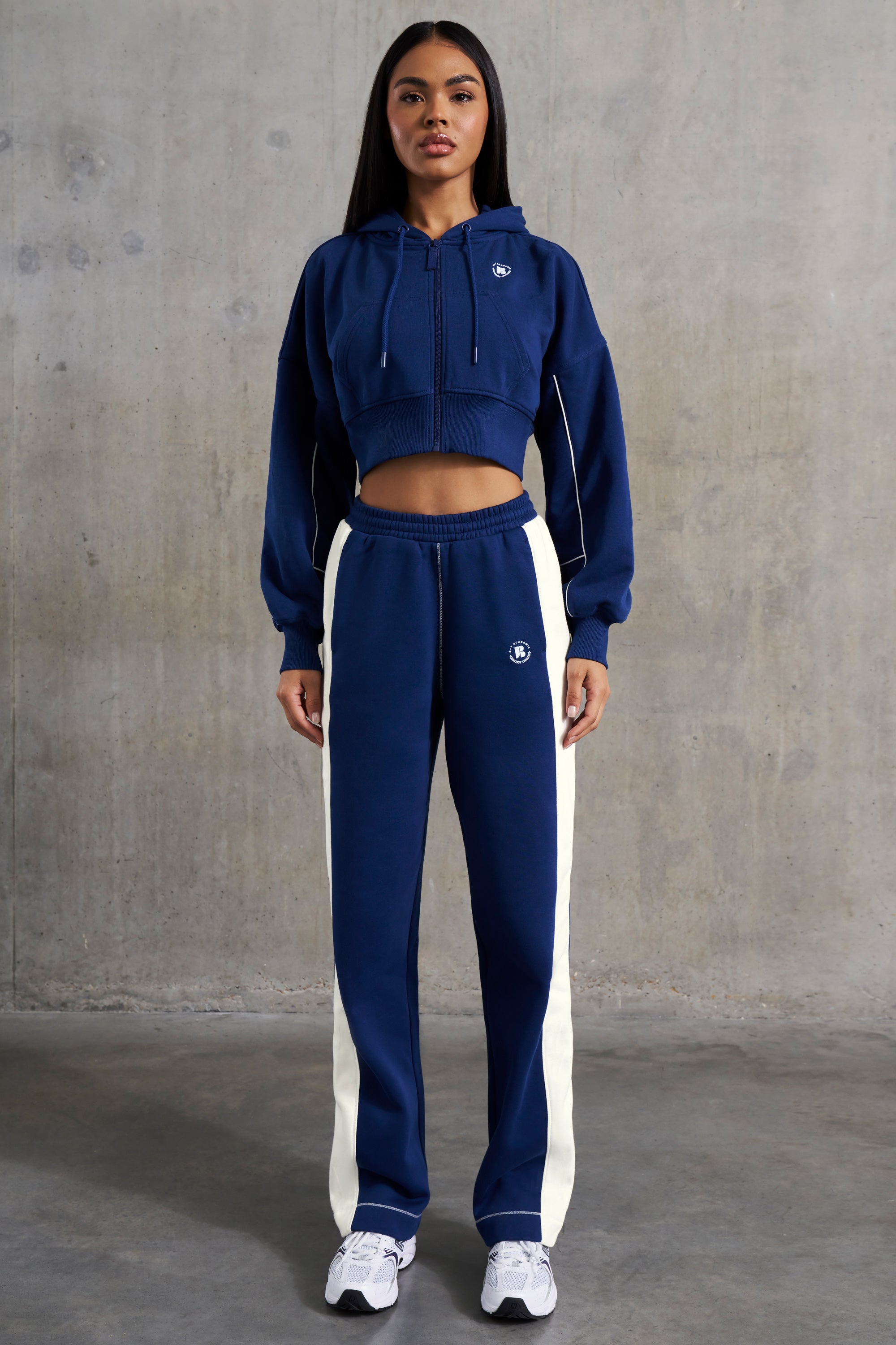 Wide Leg Sweatpants in Navy、mySite、solidvoid