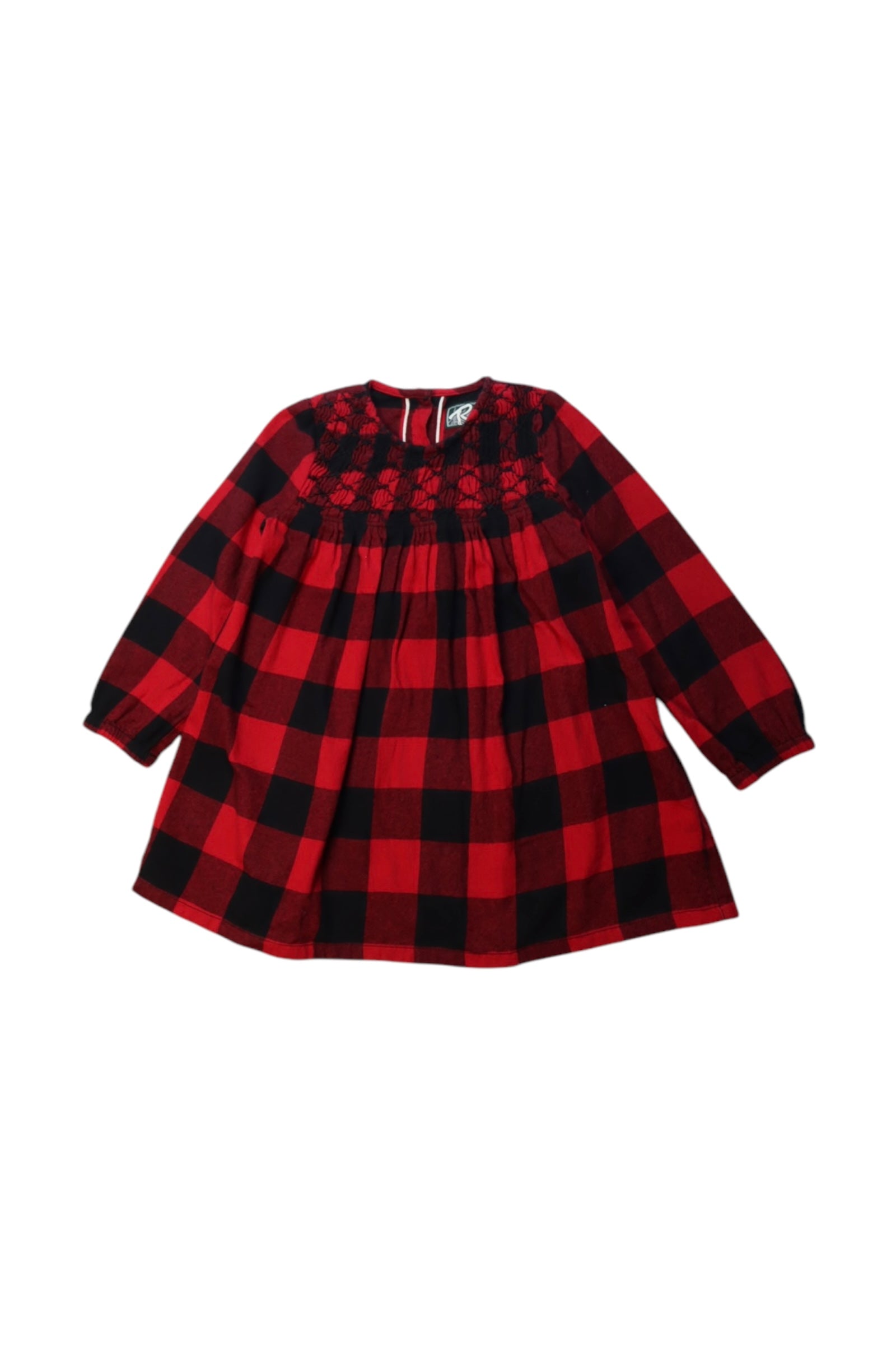 Roots Long Sleeve Checkered Dress 3T、mySite、g9winljtr