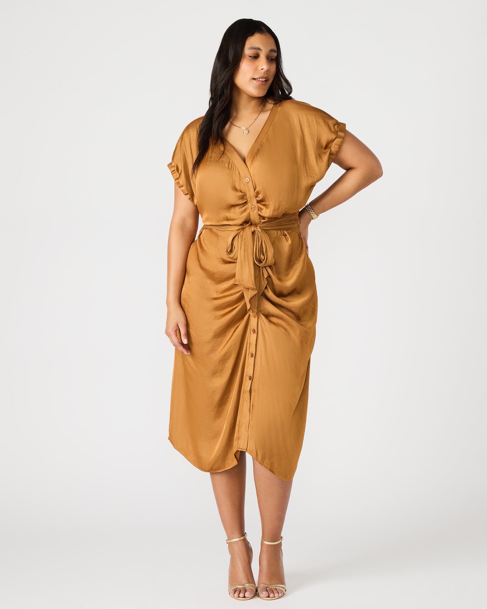 BRUNO DRESS CARAMEL、mySite、gtrtttuynbv