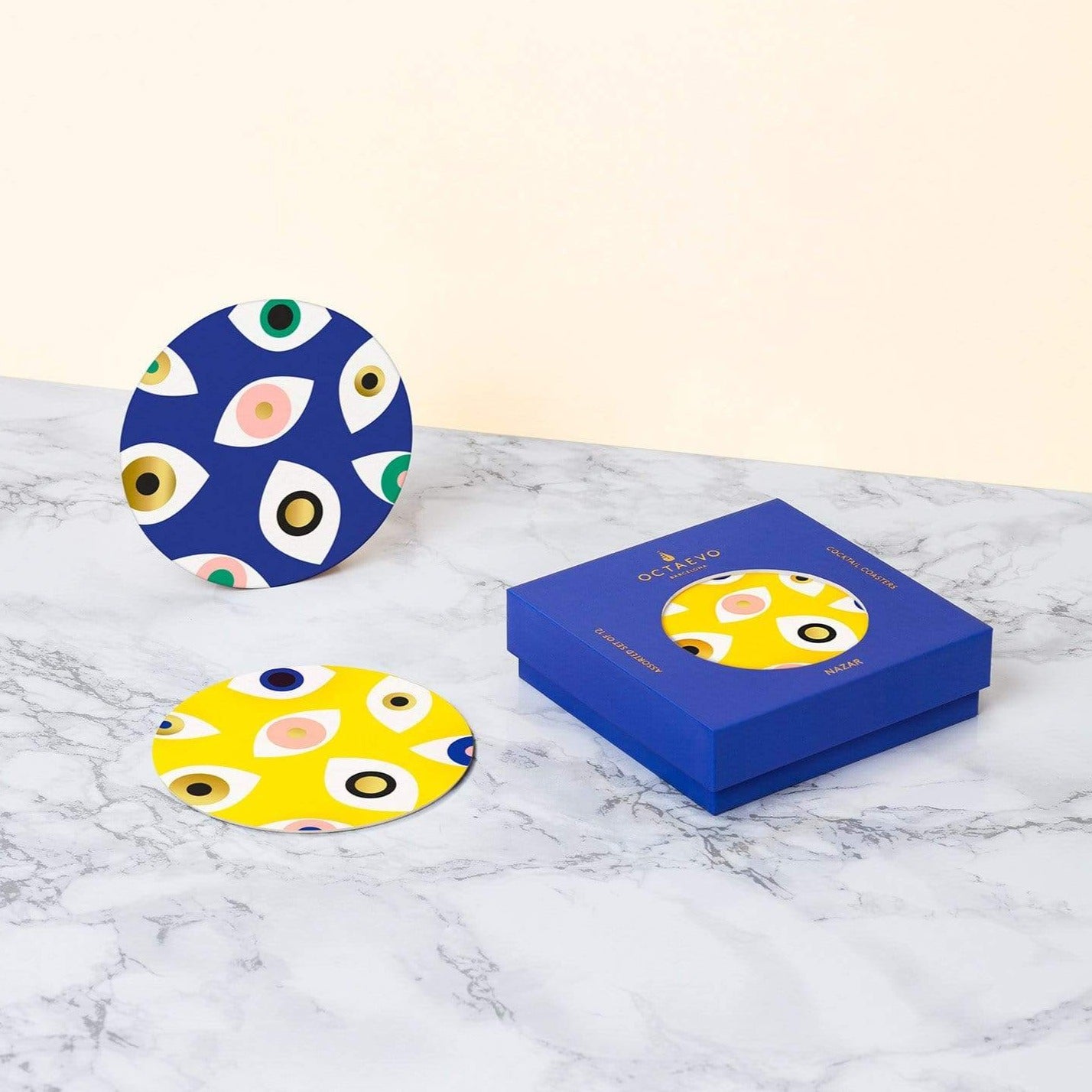 Evil Eye Paper Cocktail Coasters by Octaevo、mySite、topwebapps