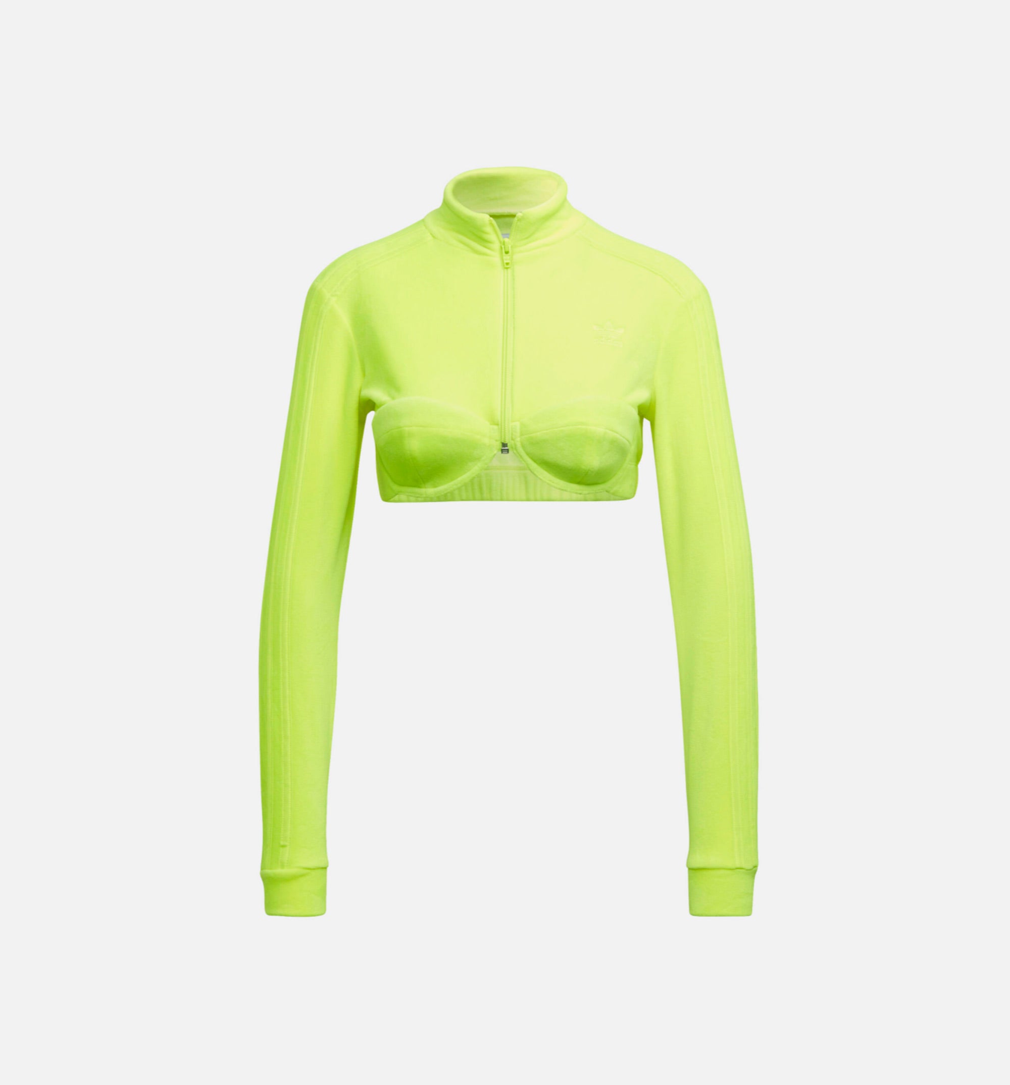 Jeremy Scott Velour Bra Track Top Womens Top - Yellow、mySite、dreamappss