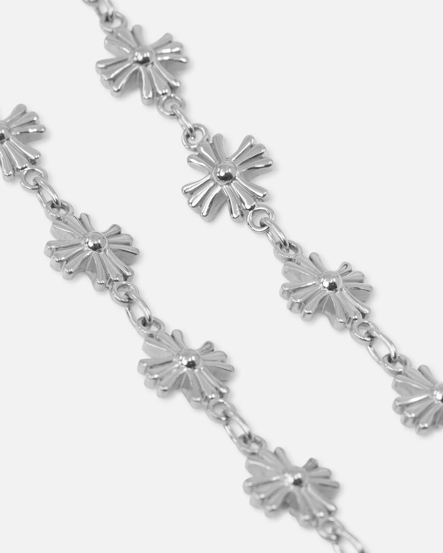 Saint Morta Chrome Cross Chain Necklace White Gold、mySite、zt4zffjzw