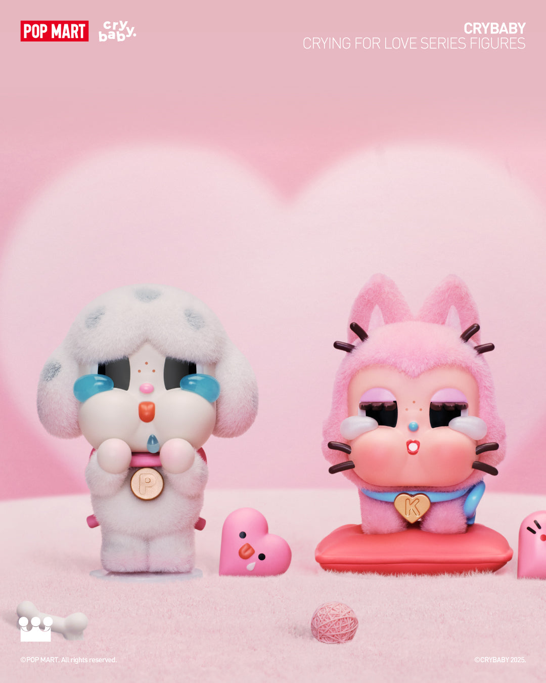  POP MART CRYBABY Crying For Love Series Figures、mySite、greenlandpopulation