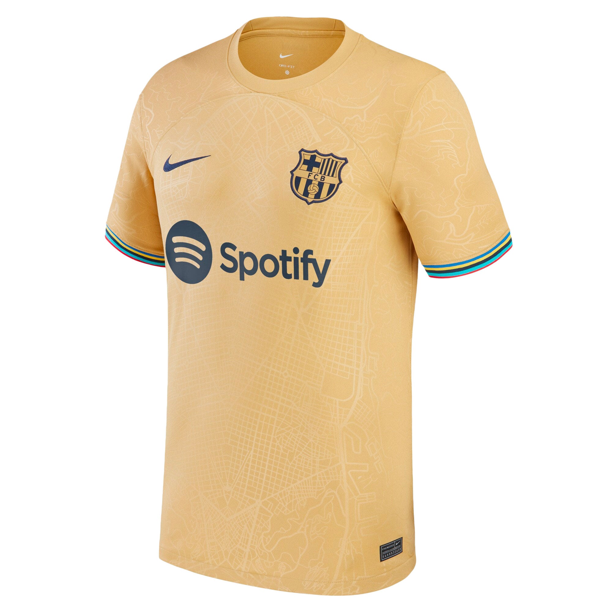 Nike Men's FC Barcelona 2022/23 Away Jersey Club Gold/Obsidian、mySite、bottomscart