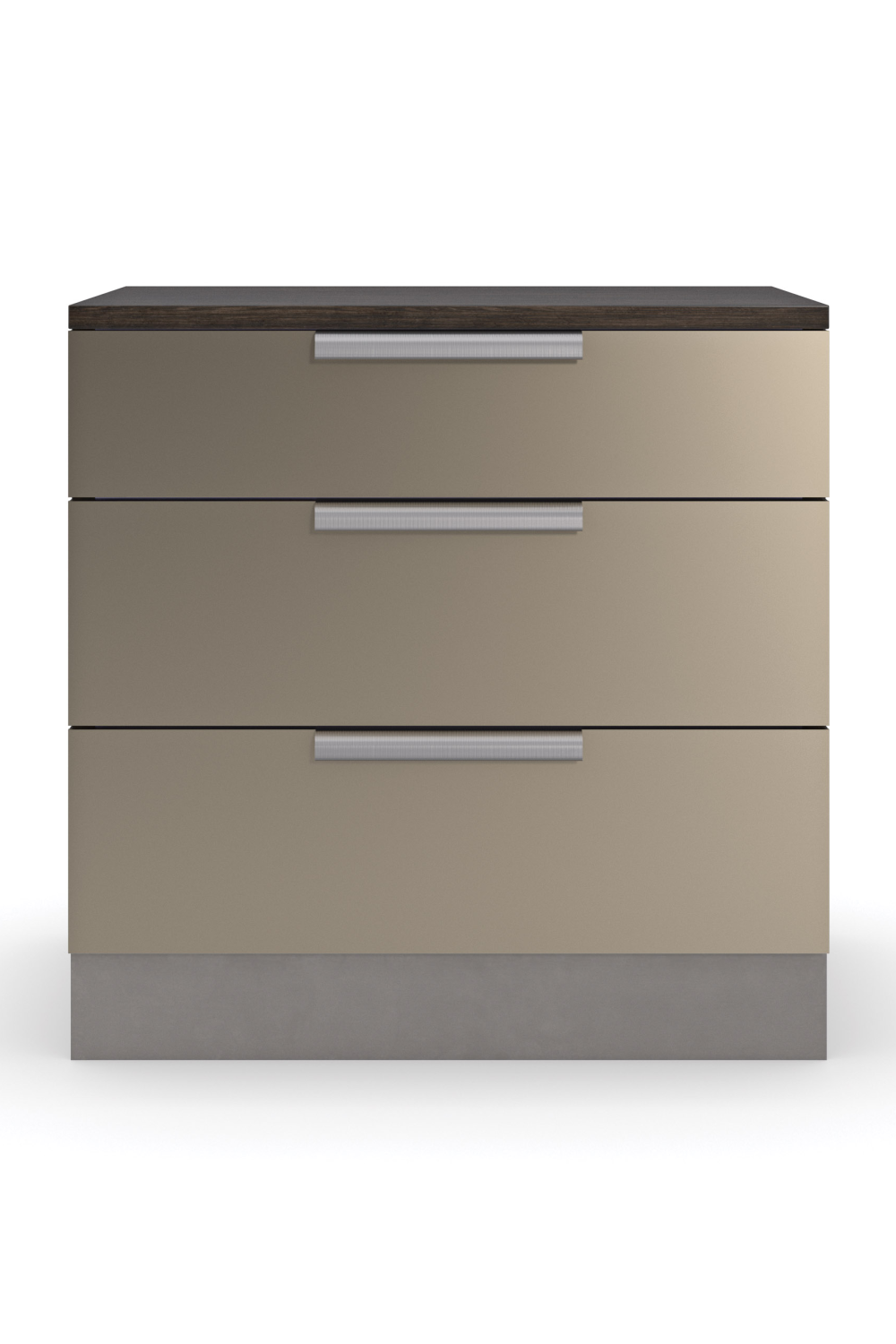 Bronze Mirrored Drawers Nightstand | Caracole La Moda、mySite、neckold
