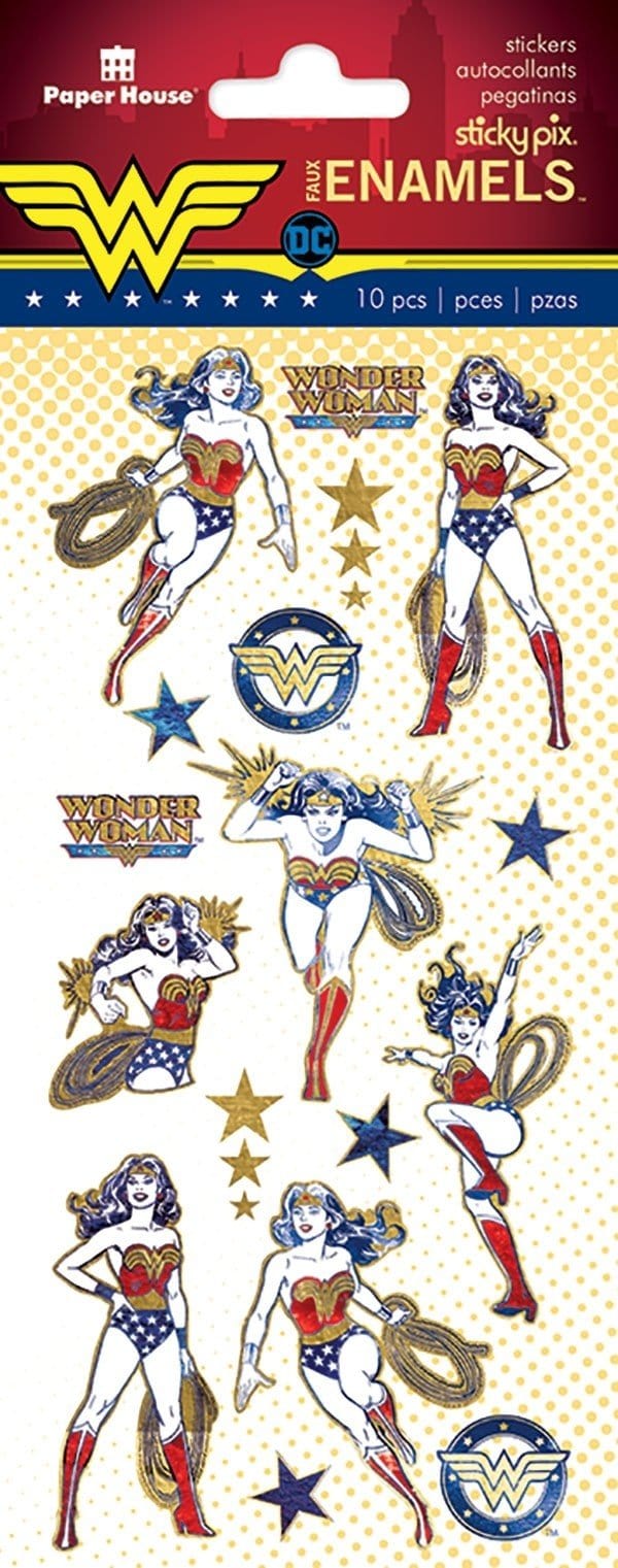  Decorative Stickers - Wonder Woman Faux Enamel、mySite、ghnorth