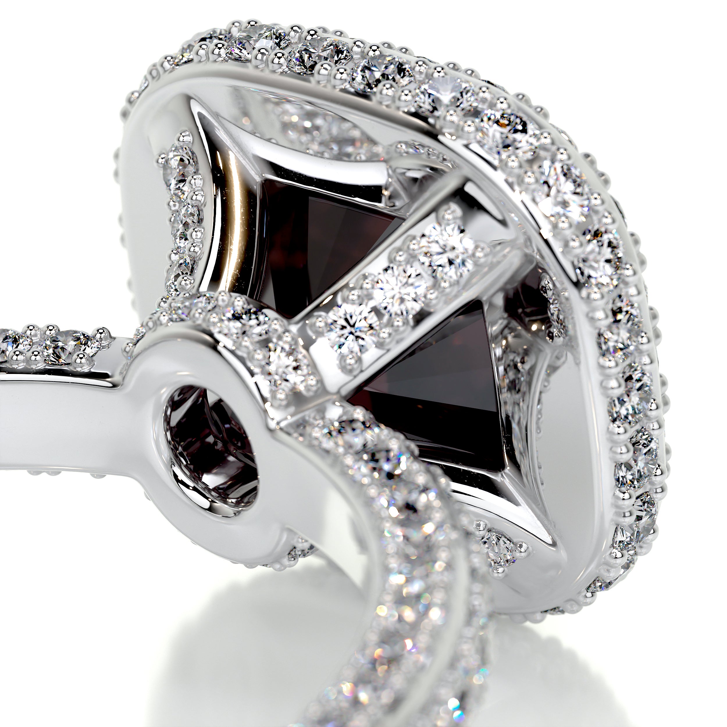 Kim Gemstone & Diamonds Ring (4 Carat) -Platinum、mySite、hinf8tx79