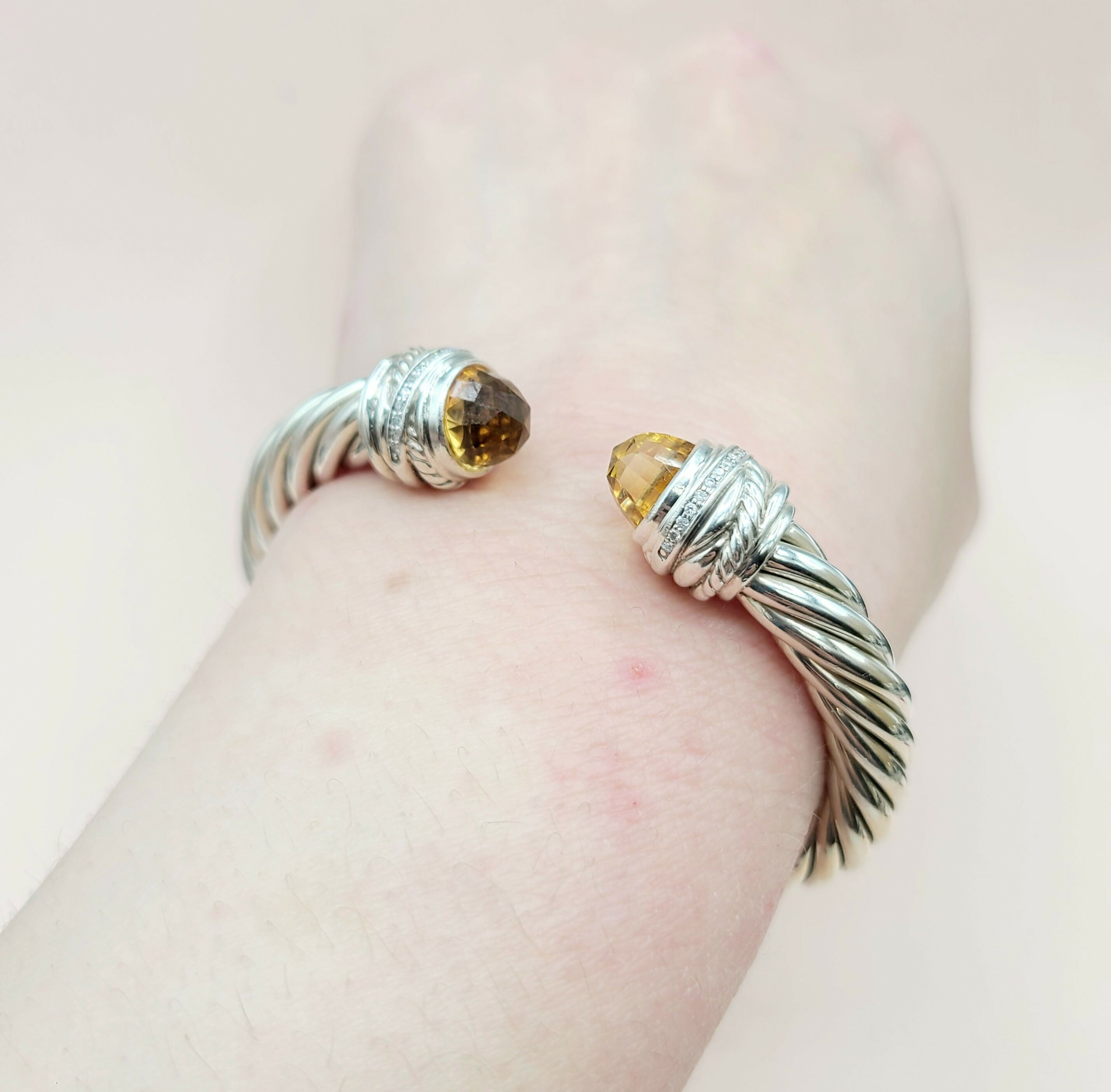 David Yurman Crossover Bracelet 8.5mm Citrine & Diamonds、mySite、hinf8tx79