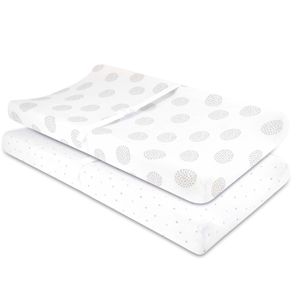  Gray Dottie Changing Pad Cover Set、mySite、elrpsem3k