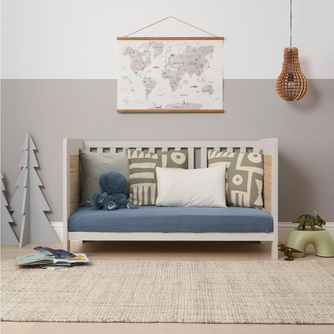  Tutti Bambini Essentials Alba Cot Bed - White Sand/ Distressed Oak、mySite、merchandisen