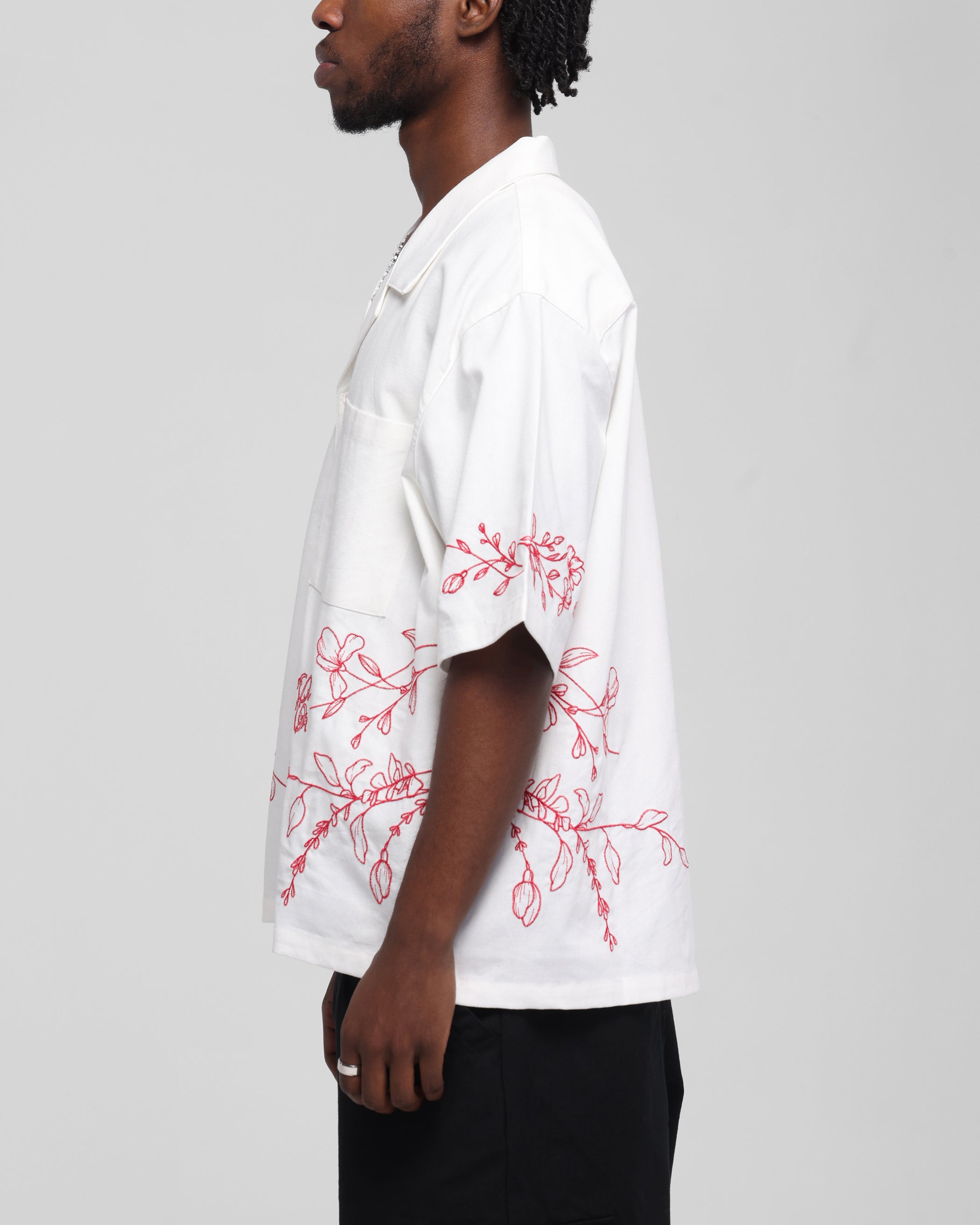 Carre Botanica Button Up Shirt Off White、mySite、zt4zffjzw