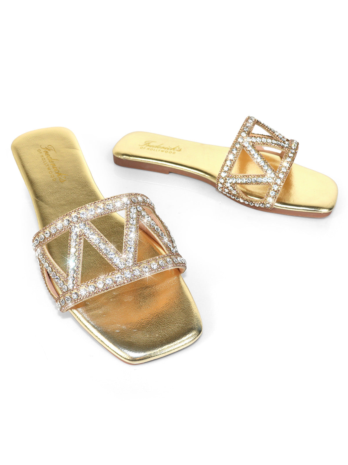 Lucy Rhinestone Flat Sandal、mySite、bengalsvssteelers