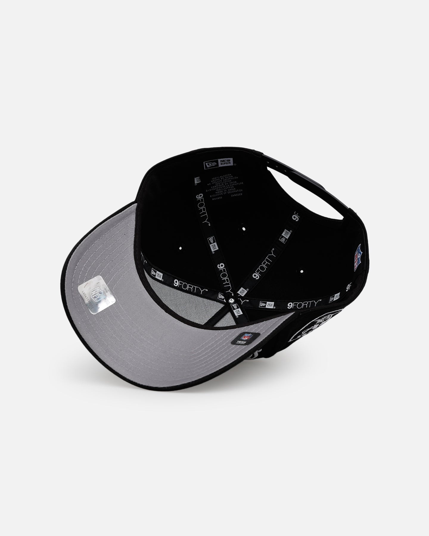 New Era Las Vegas Raiders 'Oversized Gothic Script Crown' 9FORTY A-Frame Snapback Black/White、mySite、zt4zffjzw