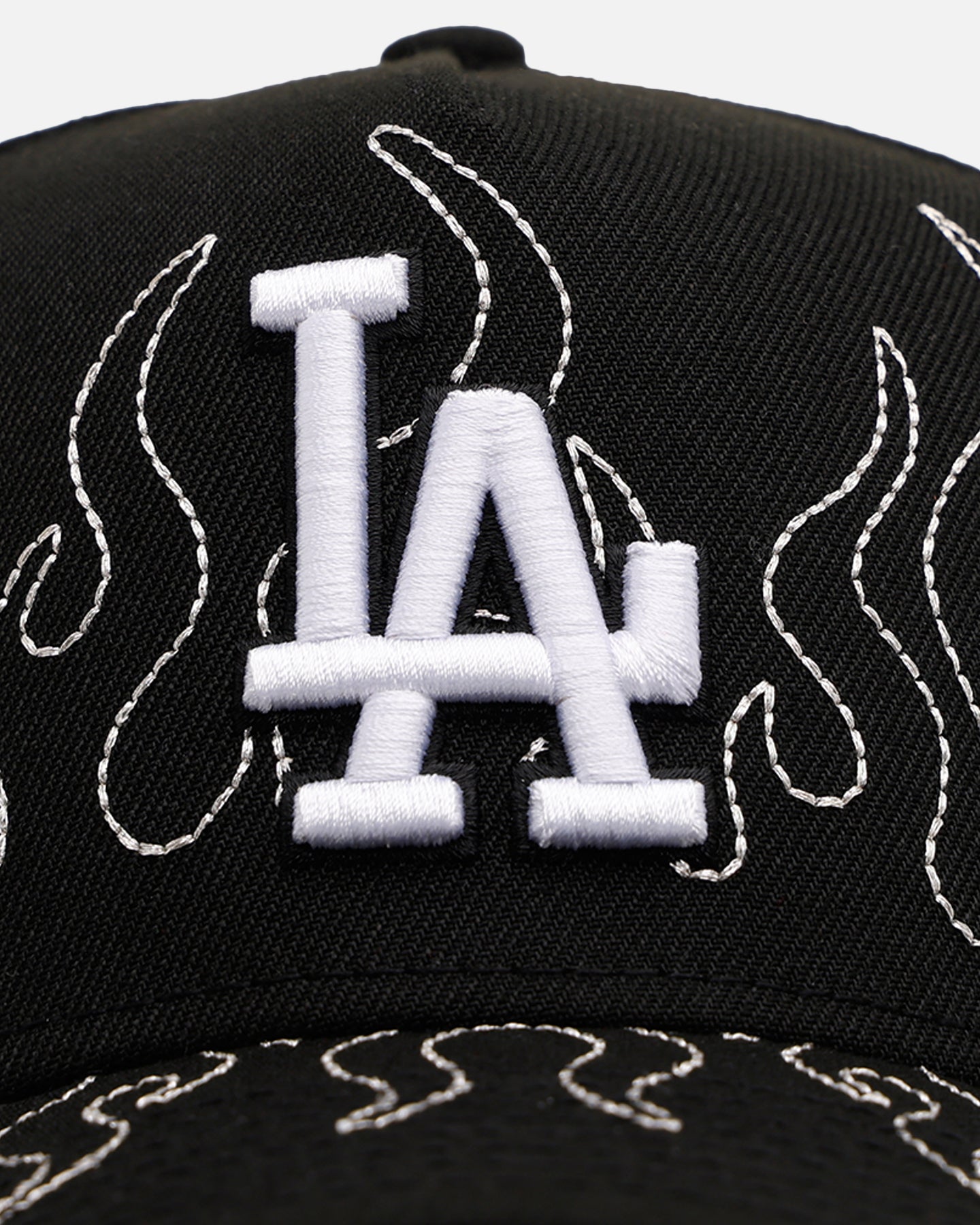 New Era Los Angeles Dodgers 'Outline Flames' 9FORTY A-Frame Snapback Black、mySite、zt4zffjzw