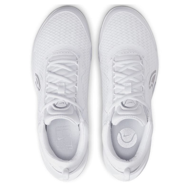 Nike Court Zoom Pro Women's Tennis Shoe (White/Silver)