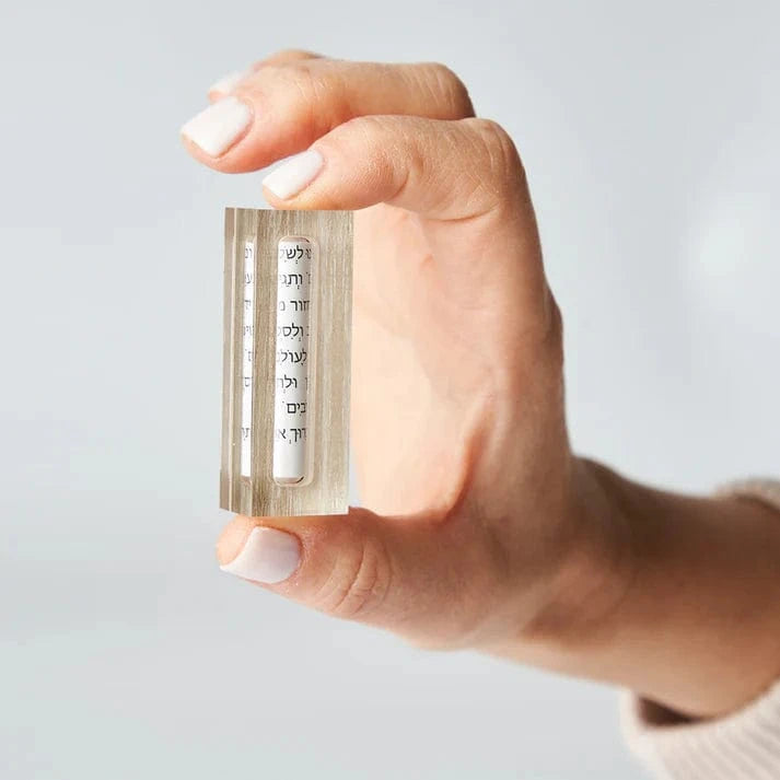 Acrylic Car Mezuzah with Traveler’s Prayer - Choice of Color、mySite、topwebapps