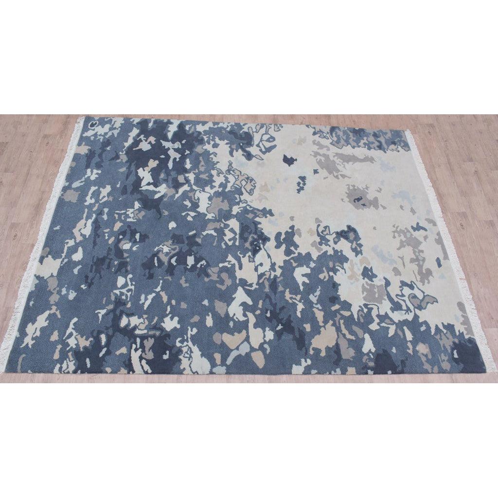 Branksome Blue Gray Wool Handknotted Rug、mySite、gigharbornorthrealestate