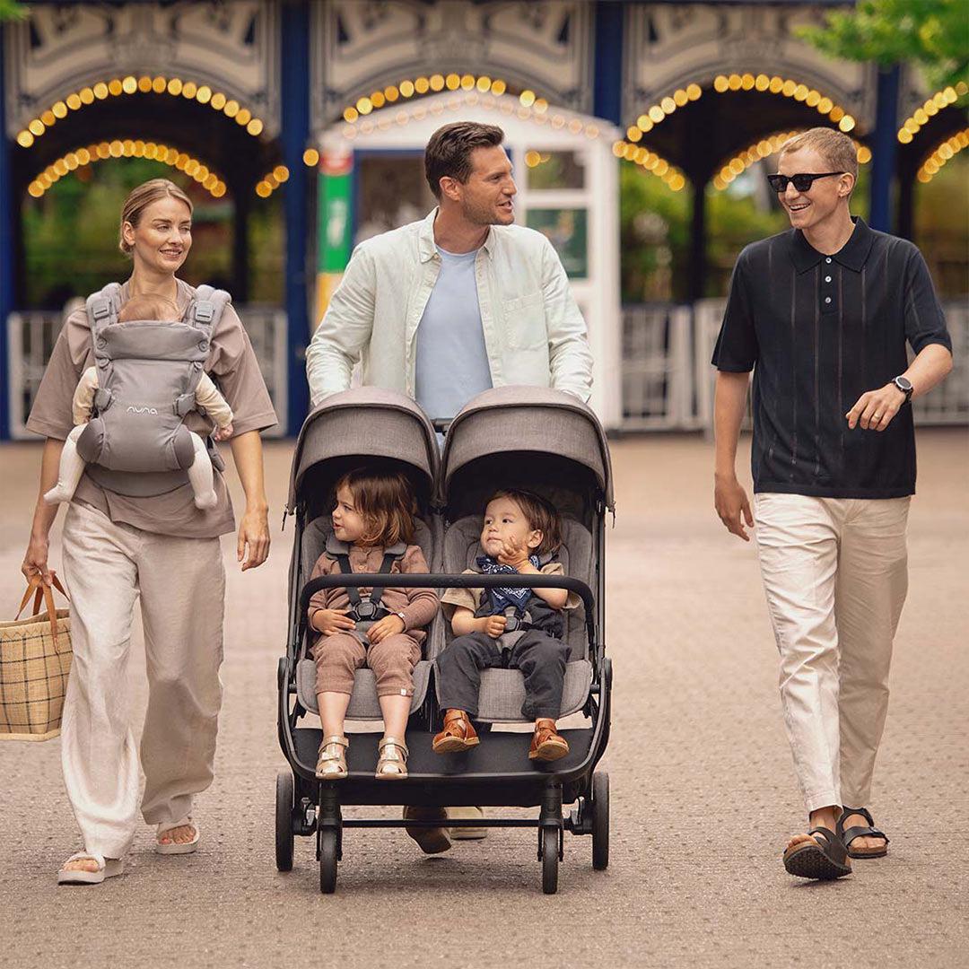  Nuna TRVL DUBL Pushchair - Caviar、mySite、merchandisen