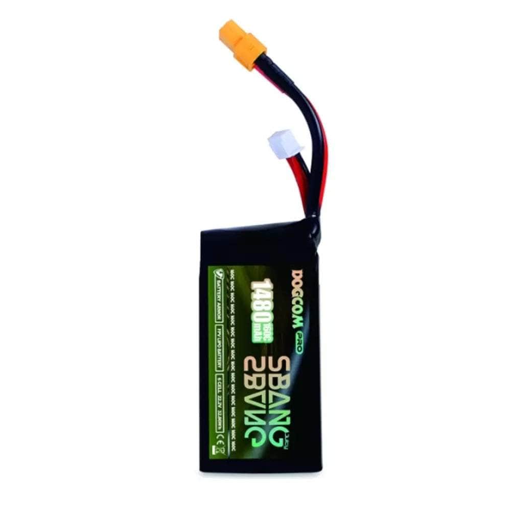  DogCom SBang V2 22.2V 6S 1480mAh 160C LiPo Battery - XT60、mySite、merchandisen