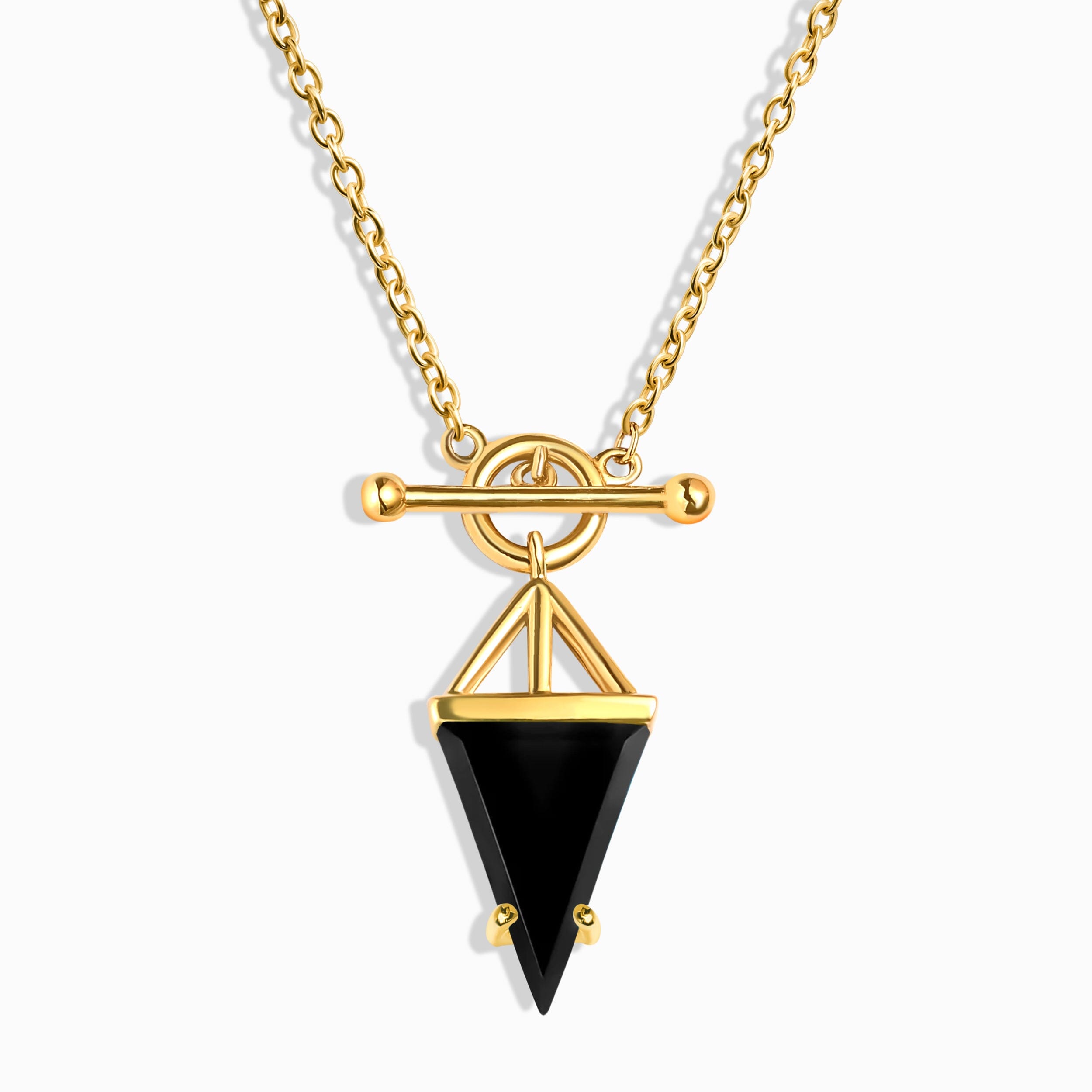 Black Obsidian Necklace - Heroine T-Lock Look Gift、mySite、hinf8tx79