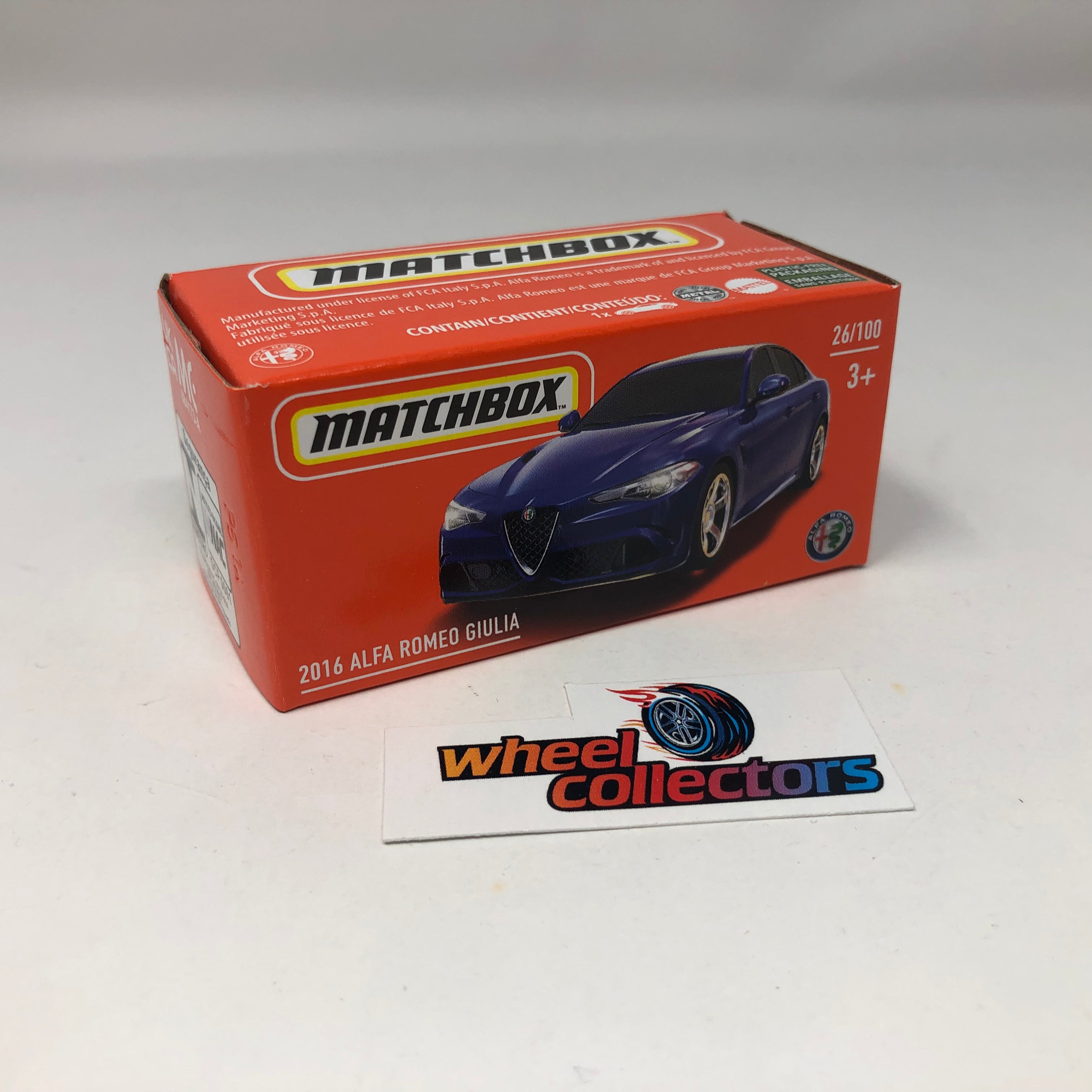 2016 Alfa Romeo Giulia * Blue * Matchbox POWER GRABS、mySite、hgirdovlk