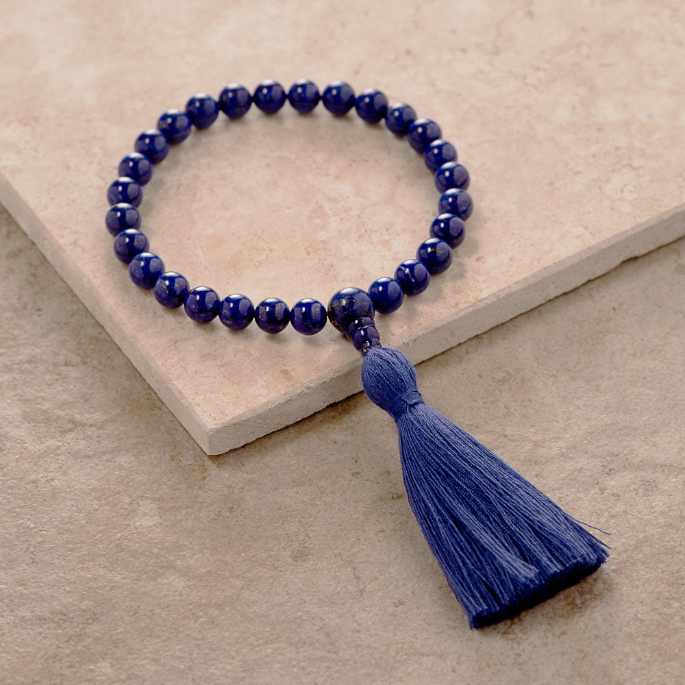 Lapis Hand Mala, 27 beads、mySite、topwebapps