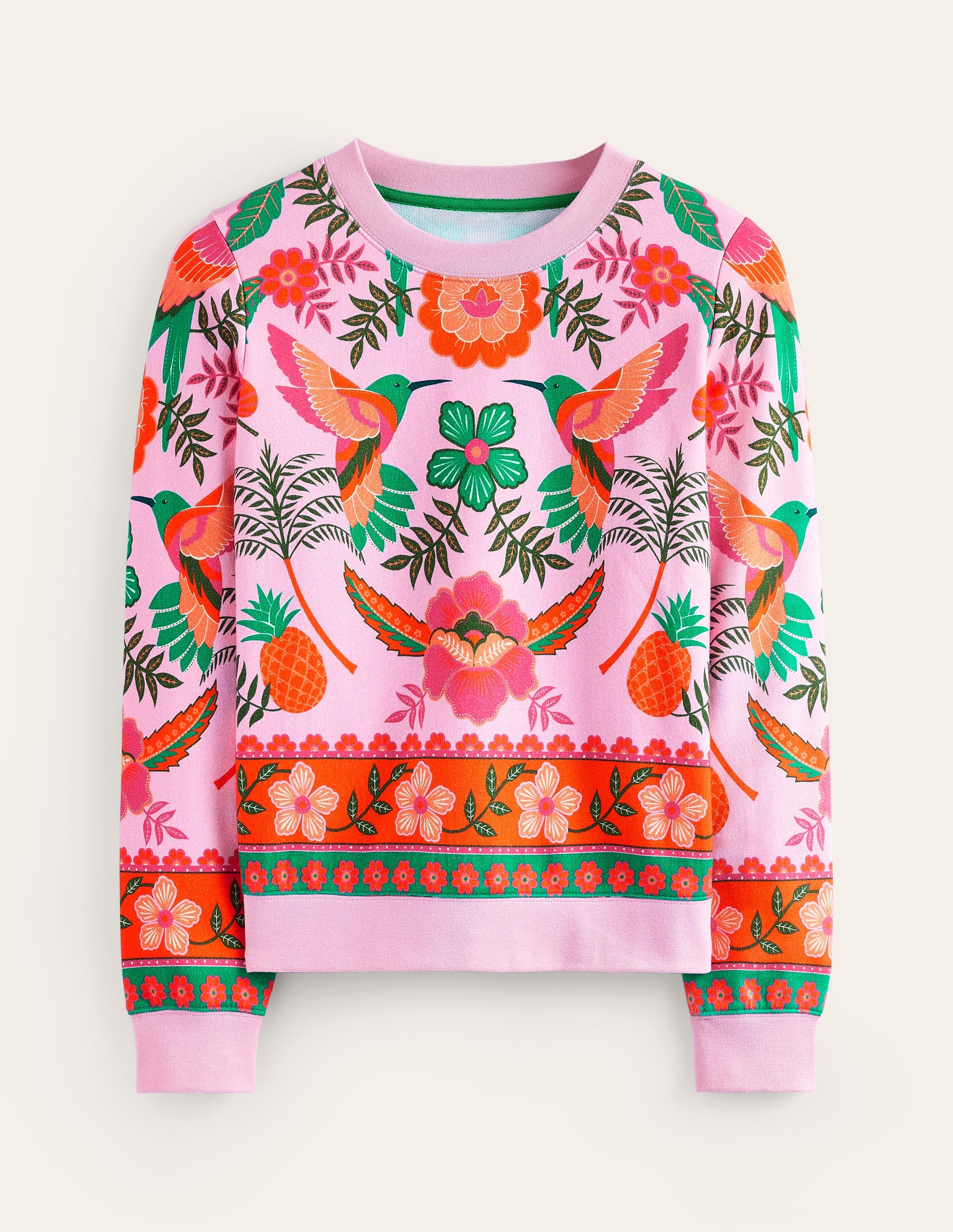  Hannah Printed Sweatshirt-Sweet Lilac, Tropic Parrot、mySite、ashleygrahame