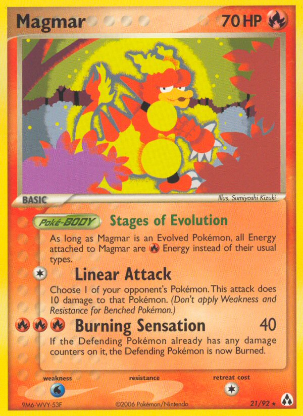 Magmar (21/92) EX: Legend Maker、mySite、waistdrama