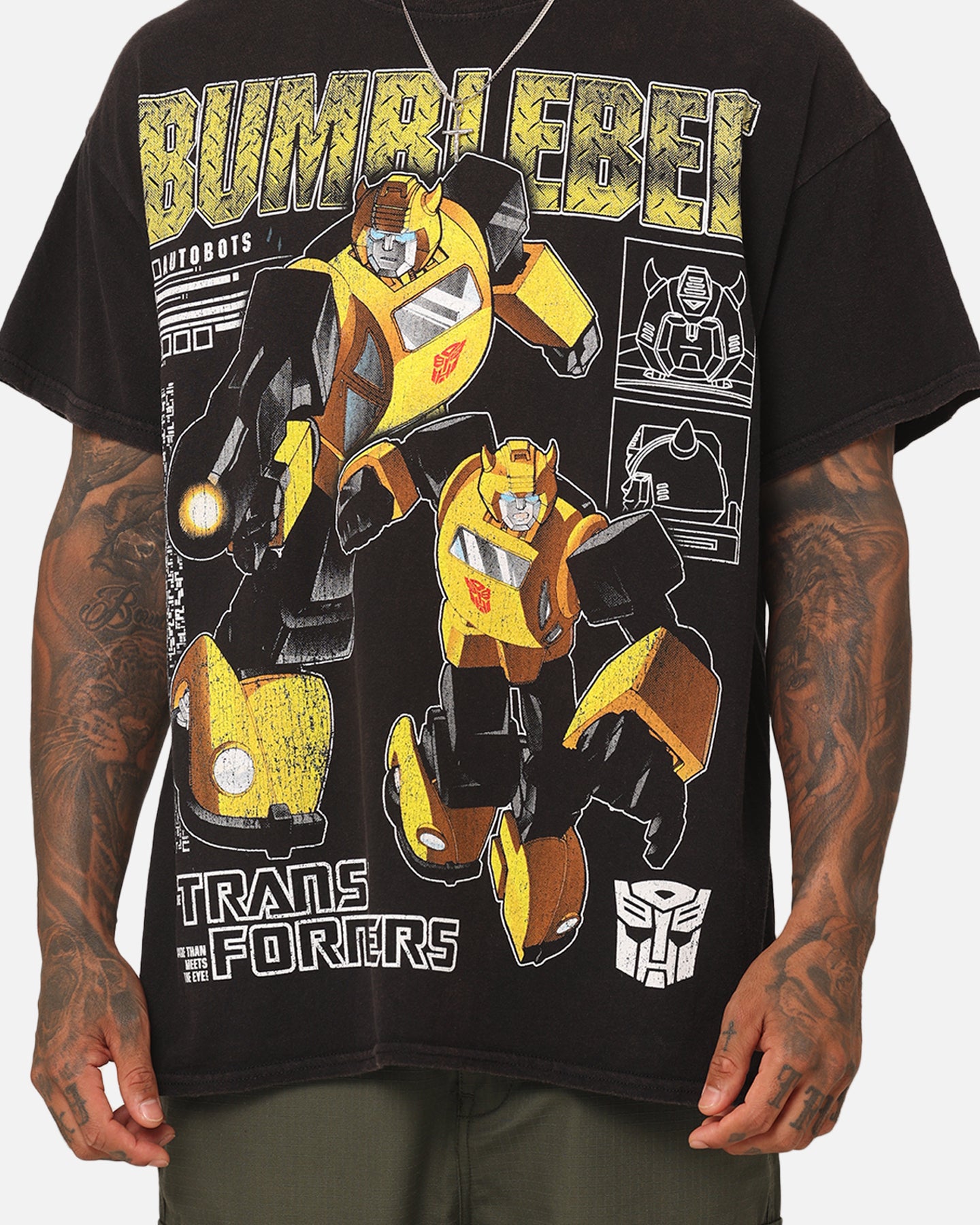 Goat Crew X Transformers Bumble Bee Vintage T-Shirt Black Wash、mySite、zt4zffjzw
