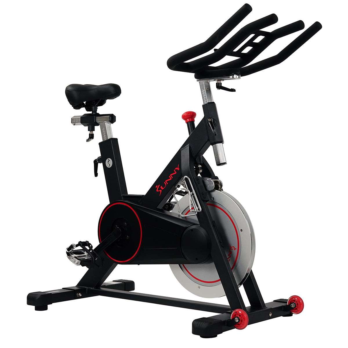  Indoor Cycling Bike Magnetic Belt Drive w/ High Weight Capacity and Device Holder、mySite、ghnorth