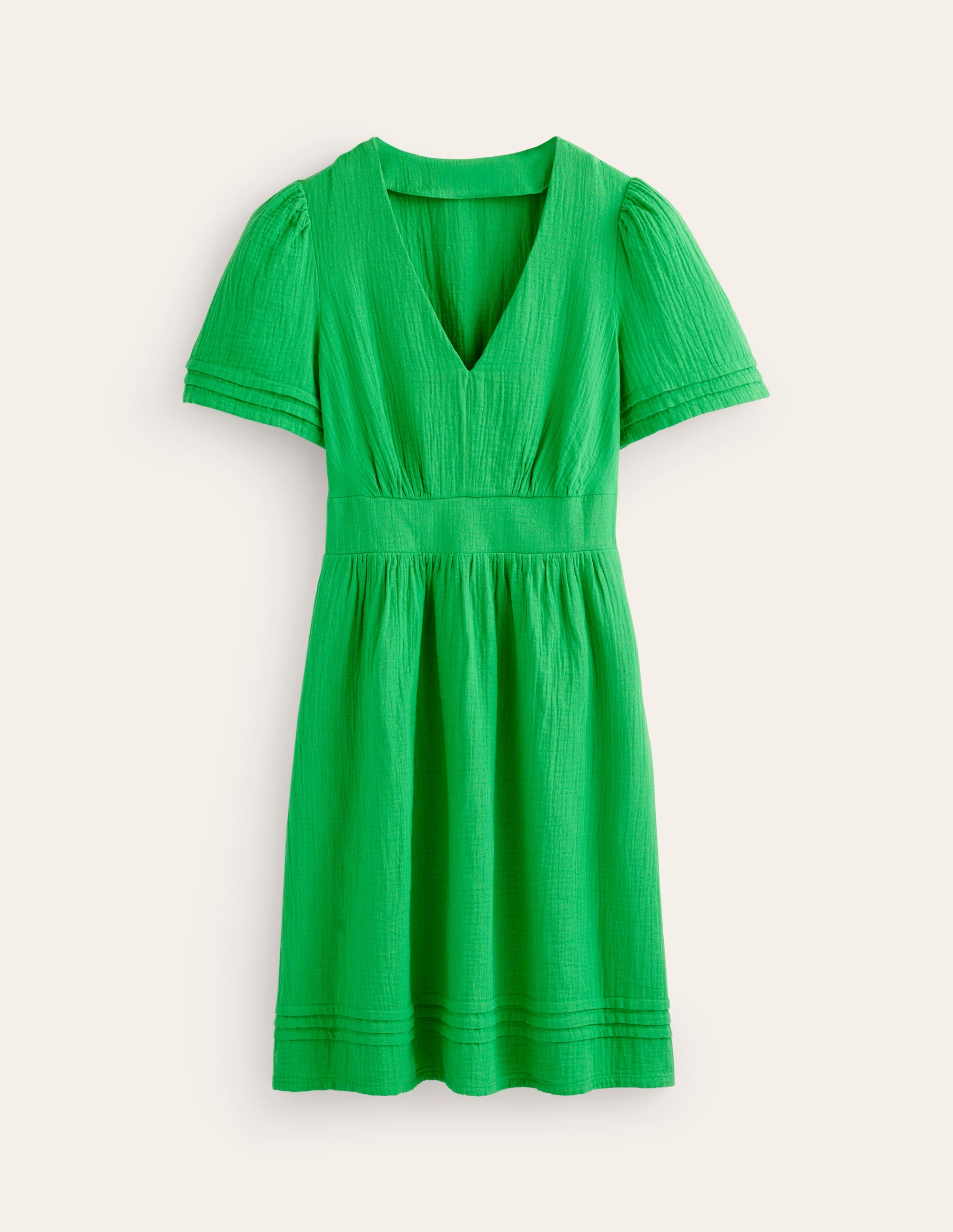  Eve Double Cloth Short Dress-Kelly Green、mySite、ashleygrahame