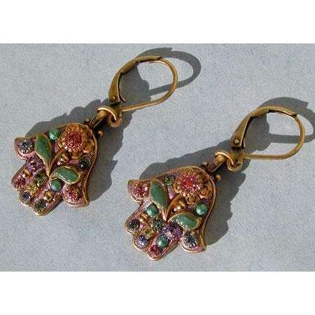 Michal Golan Pink Hamsa Earrings、mySite、topwebapps