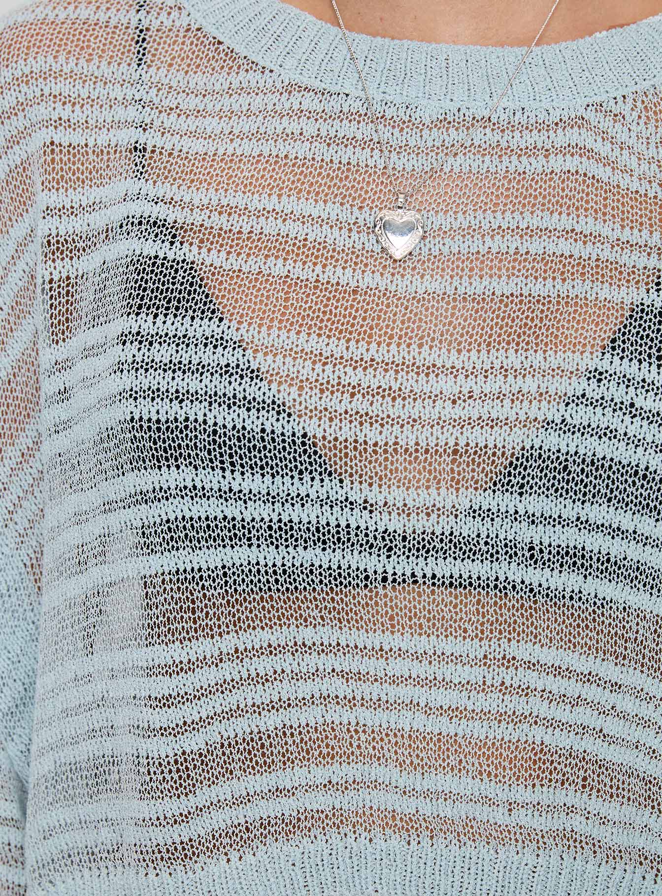 Obarik Cropped Sweater Blue、mySite、solidvoid