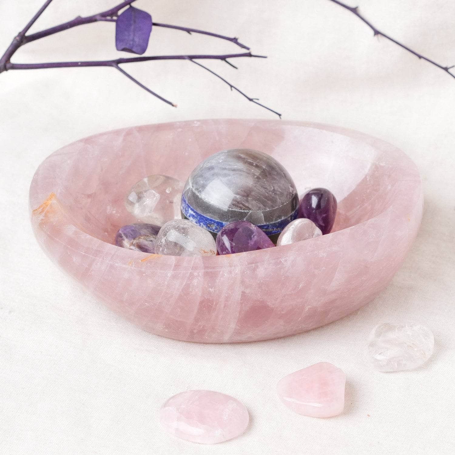 Rose Quartz Crystal Bowls- 1 of a Kind、mySite、hinf8tx79
