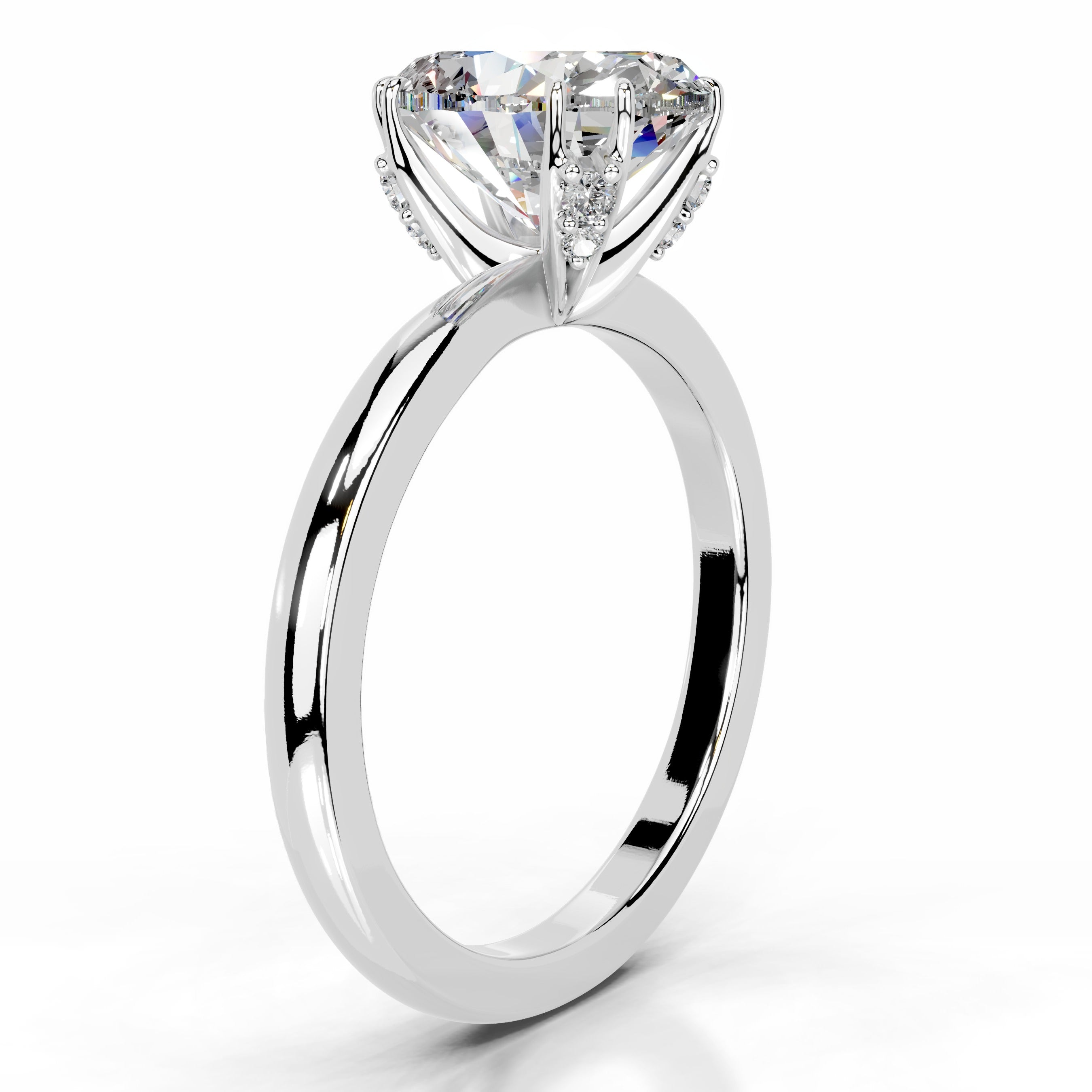 Ballina Moissanite & Diamond Ring - Platinum、mySite、hinf8tx79