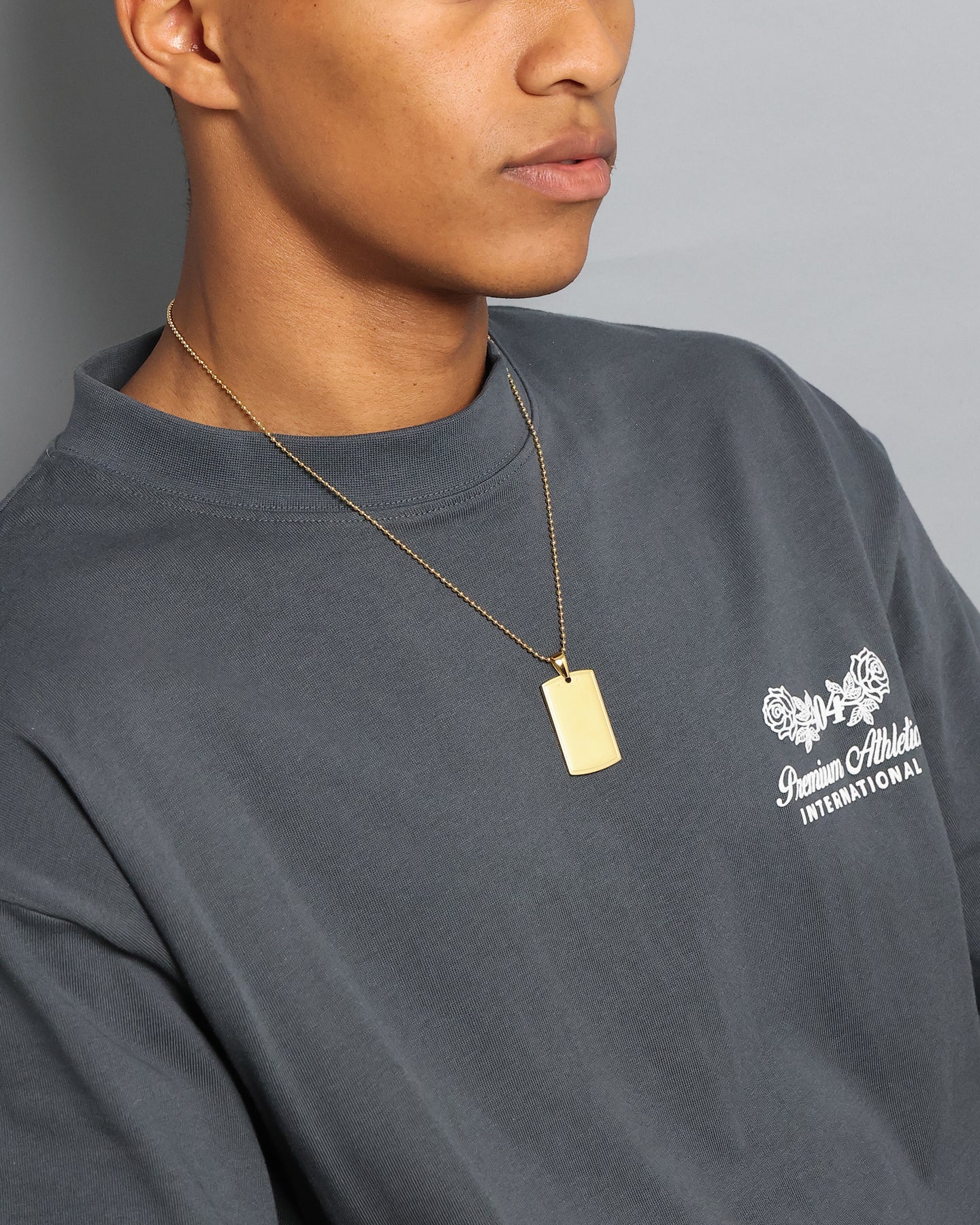 NXS Dog Tag Necklace Gold、mySite、zt4zffjzw