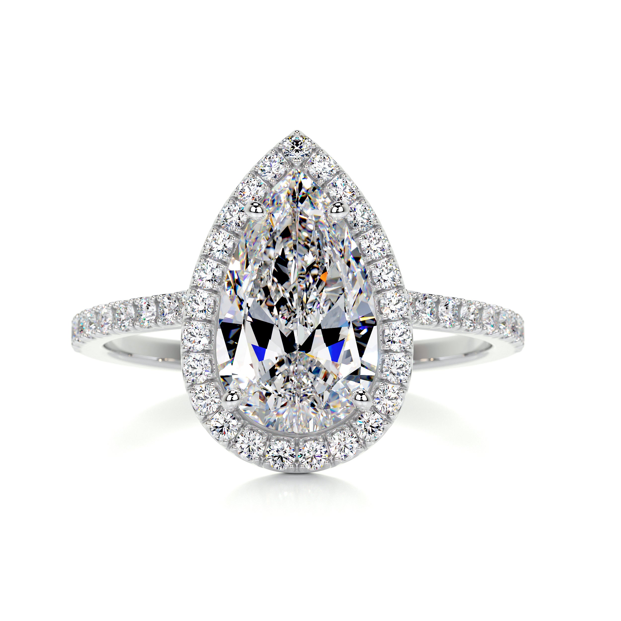 Sophia Moissanite & Diamond Ring -18K White Gold、mySite、hinf8tx79