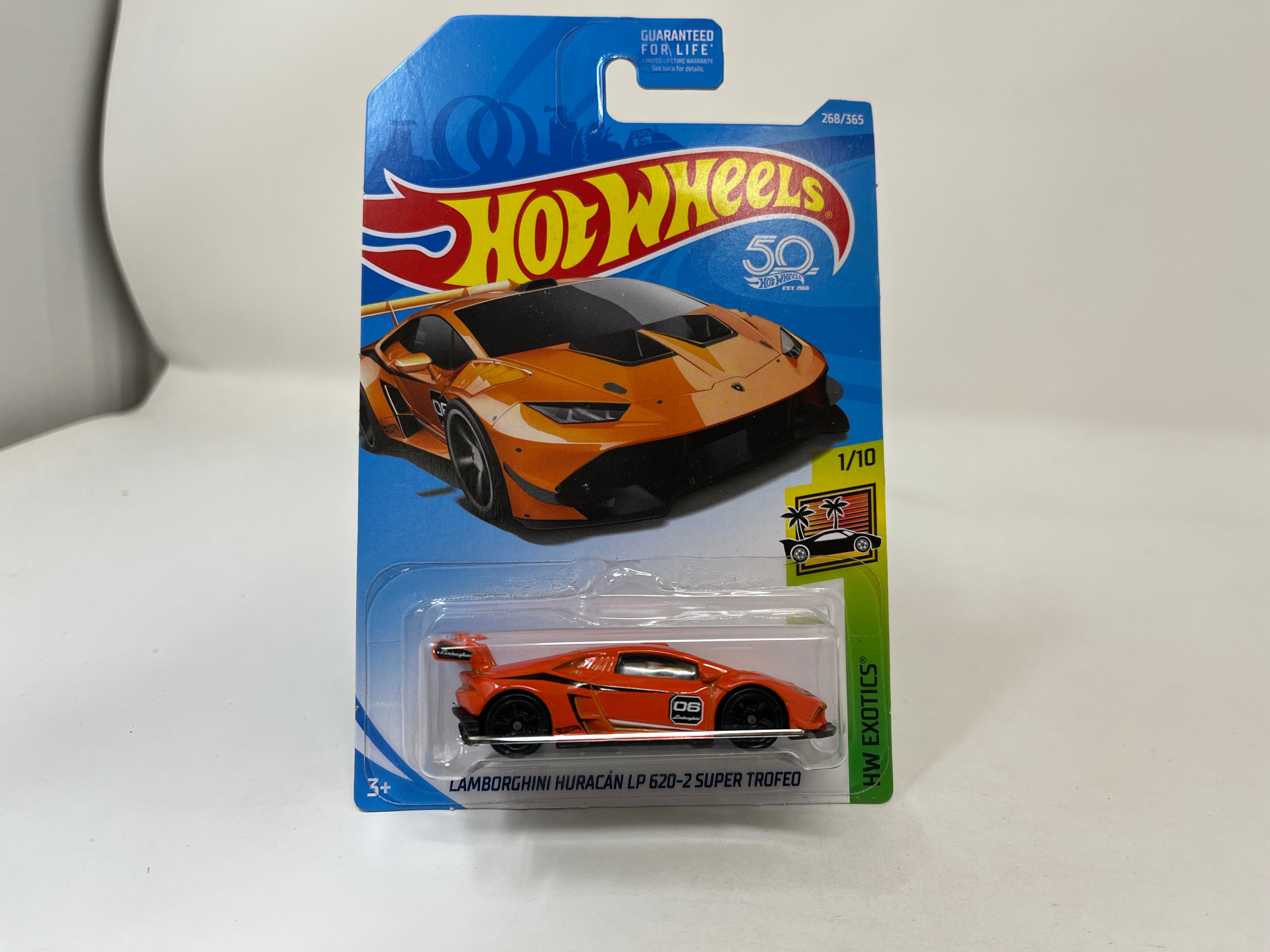 Lamborghini Huracan LP 620-2 Super Trofeo #268 * Orange * 2018 Hot Wheels USA Card、mySite、hgirdovlk