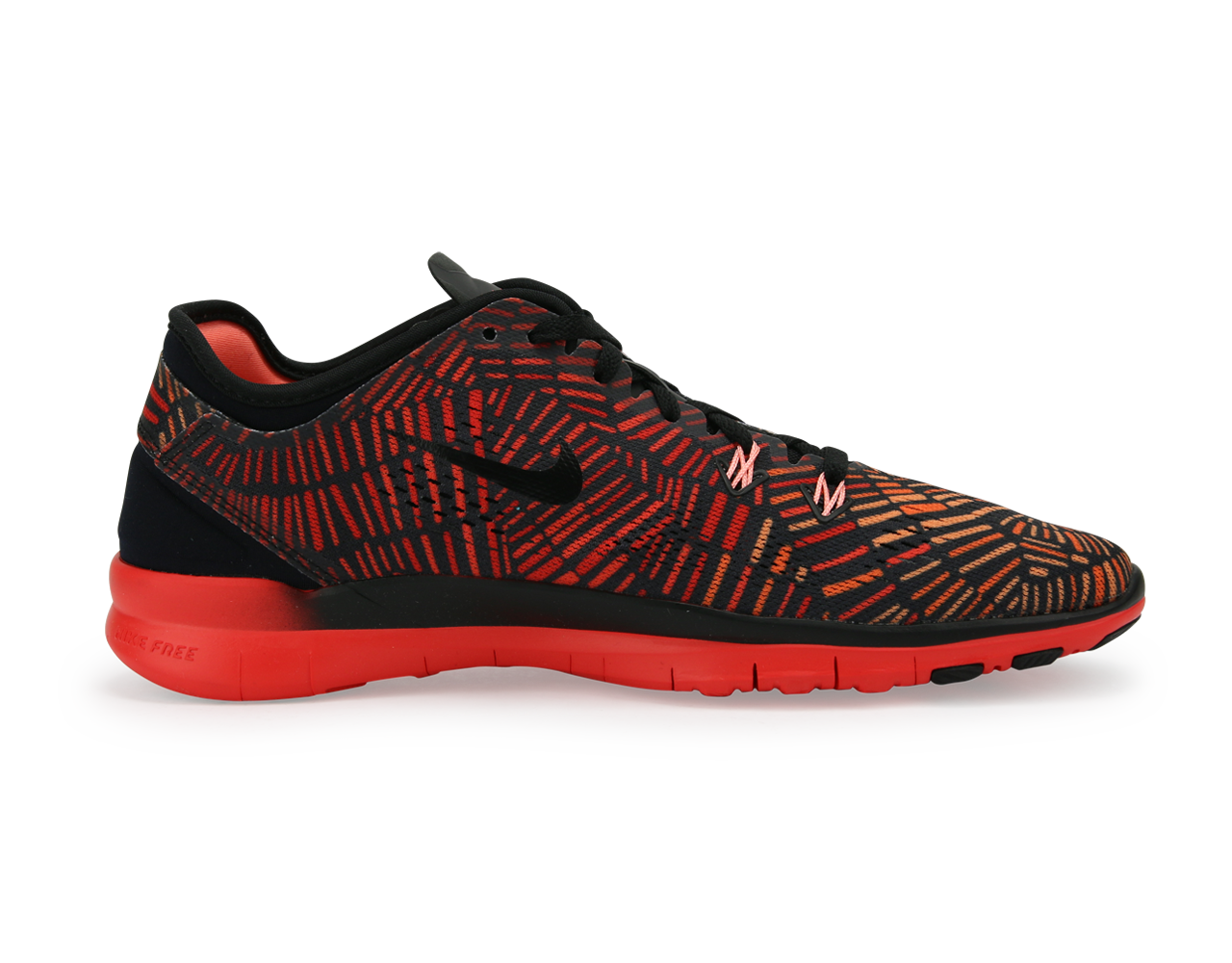 Nike Women's Free 5.0 TR Fit 5 Prt Black/Black Bright/Crimson Atomic、mySite、noshort