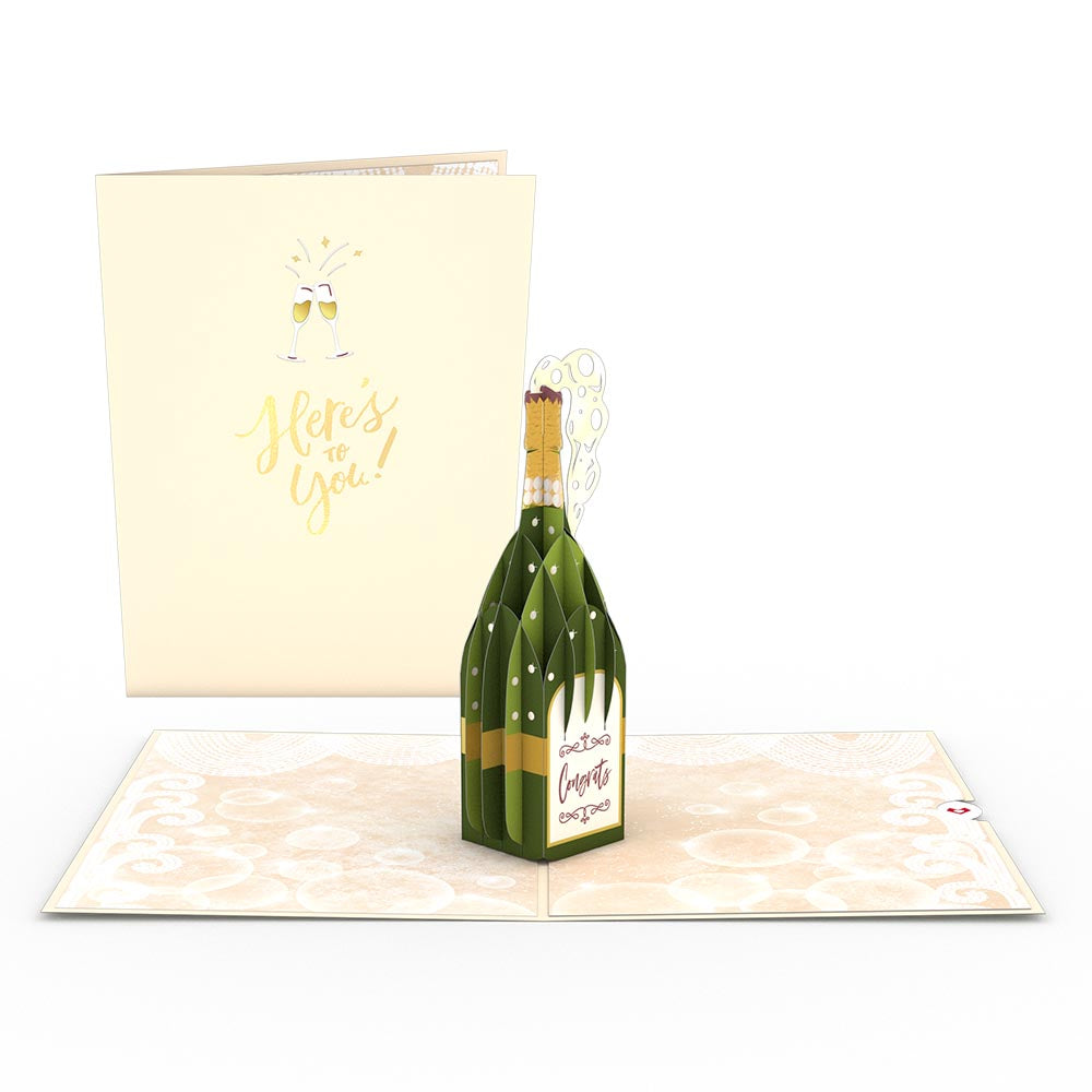 Here's to You Champagne Pop-Up Card、mySite、solidvoid