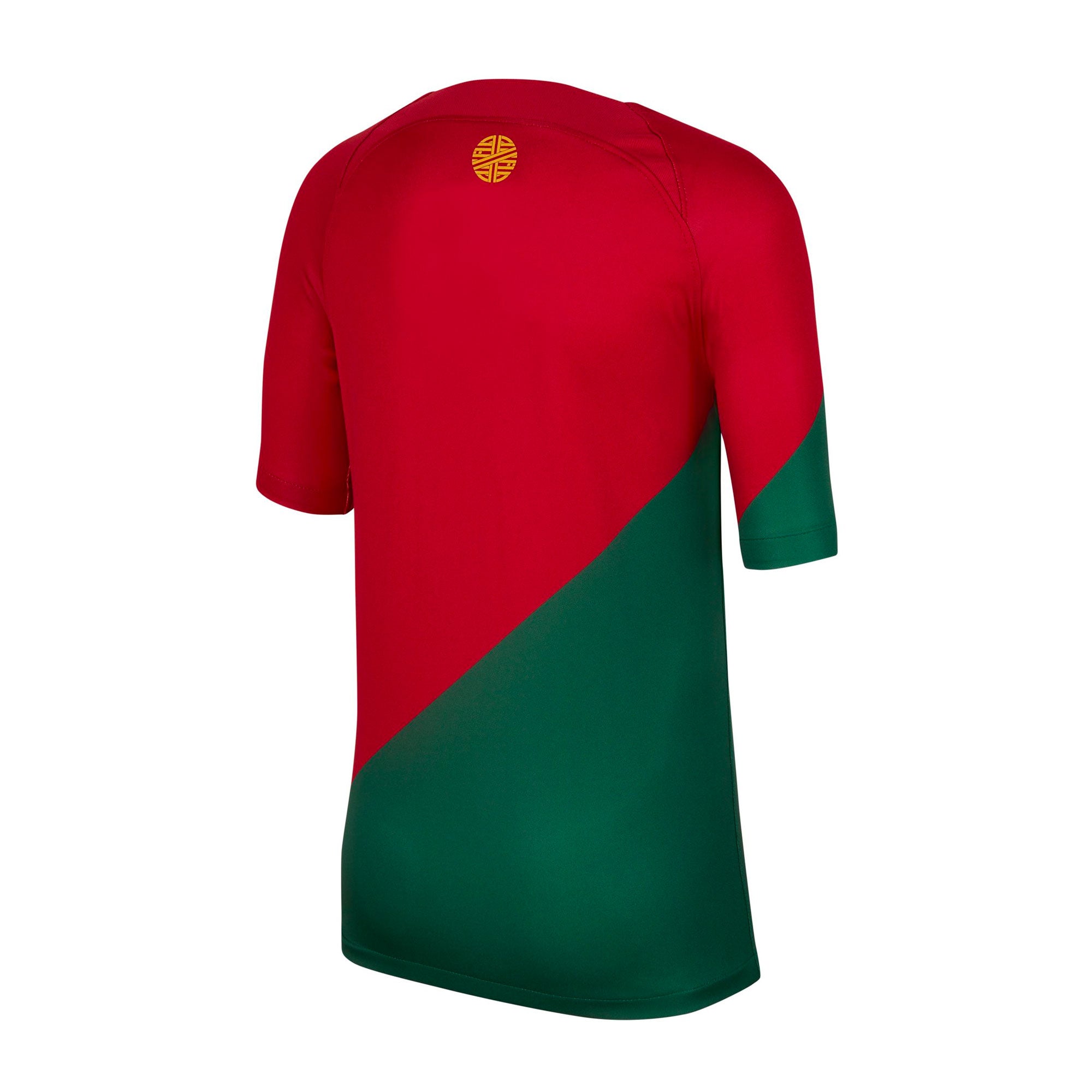 Nike Kids Portugal 2022/23 Home Jersey Pepper Red/Gold Dart、mySite、noshort