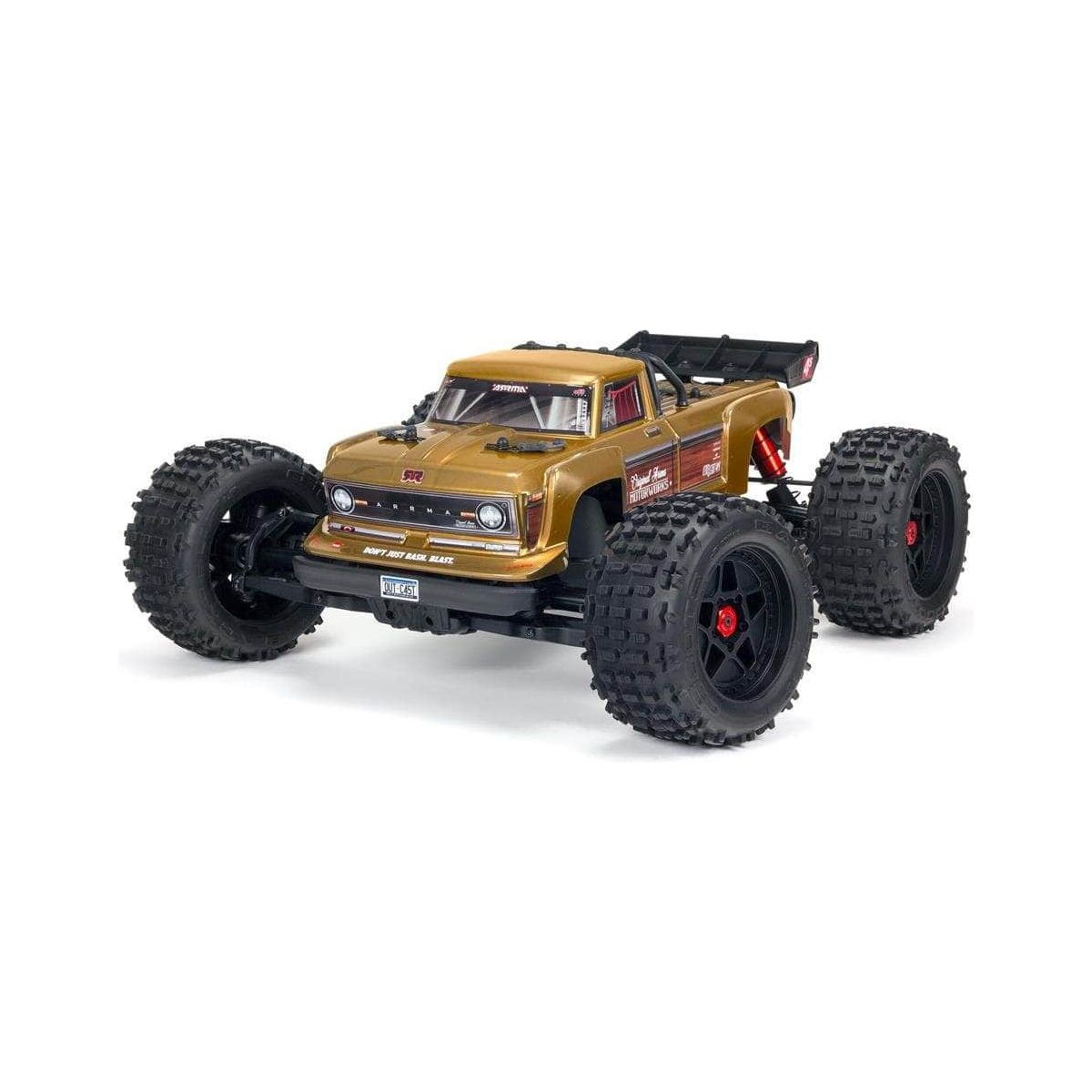  ARA4410V2, Arrma Outcast 4S V2 BLX Brushless RTR 1/10 Stunt Truck w/SLT3 2.4GHz Radio & Smart ESC、mySite、merchandisen