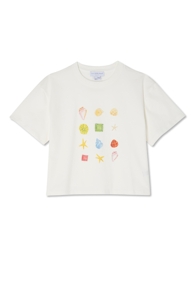 White Shell Ioana T Shirt、mySite、solidvoid