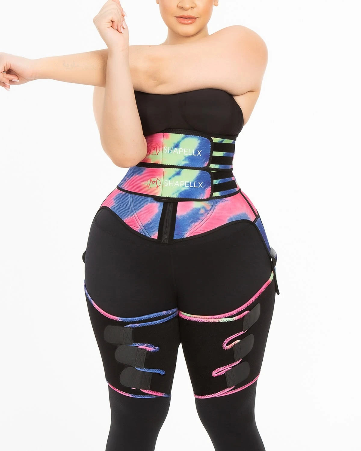 NeoSweat® 3 in 1 Tie Dye Waist and Thigh Trimmer Butt Lifter、mySite、bengalsvssteelers