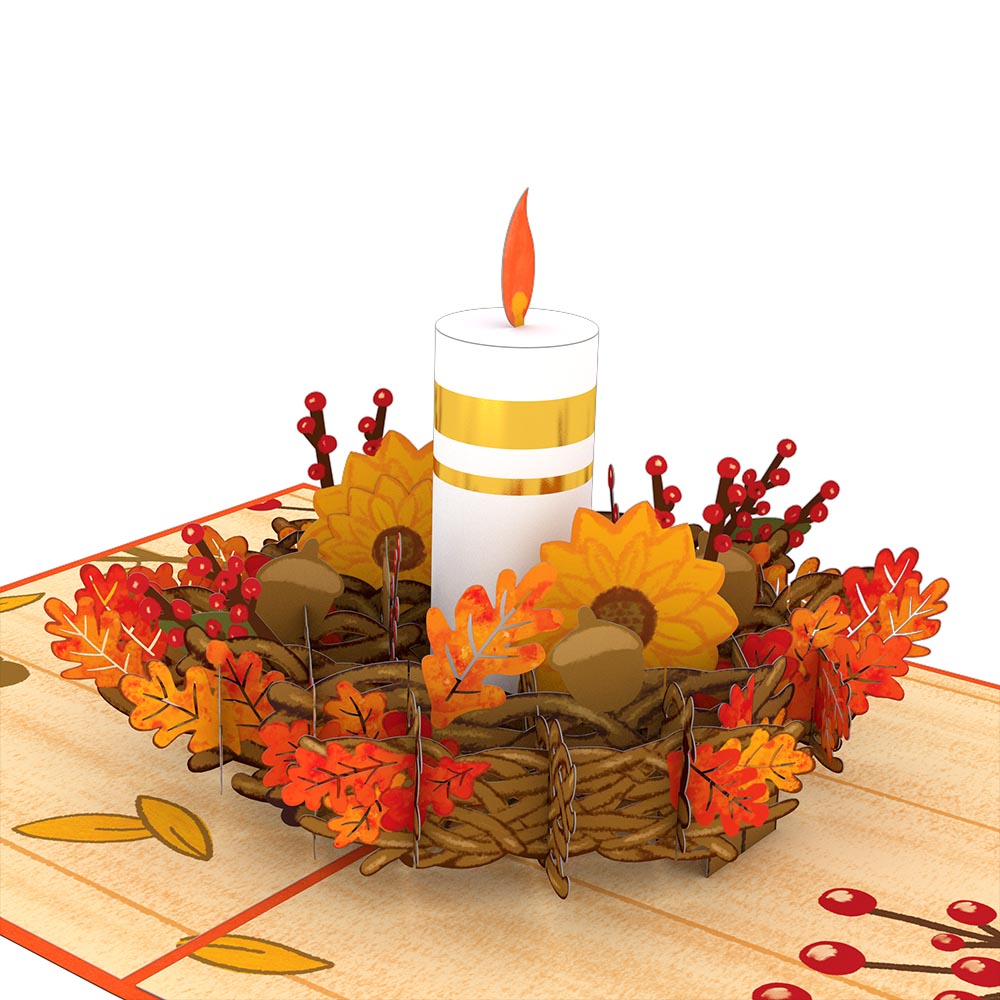 Fall Candle Pop-Up Card、mySite、solidvoid