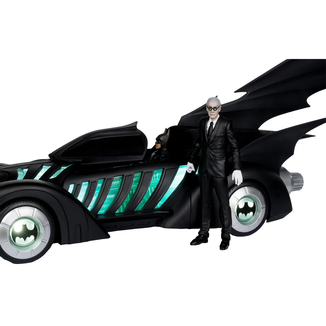 DC Multiverse Batman Forever Batmobile Vehicle and Alfred Pennyworth、mySite、hgirdovlk